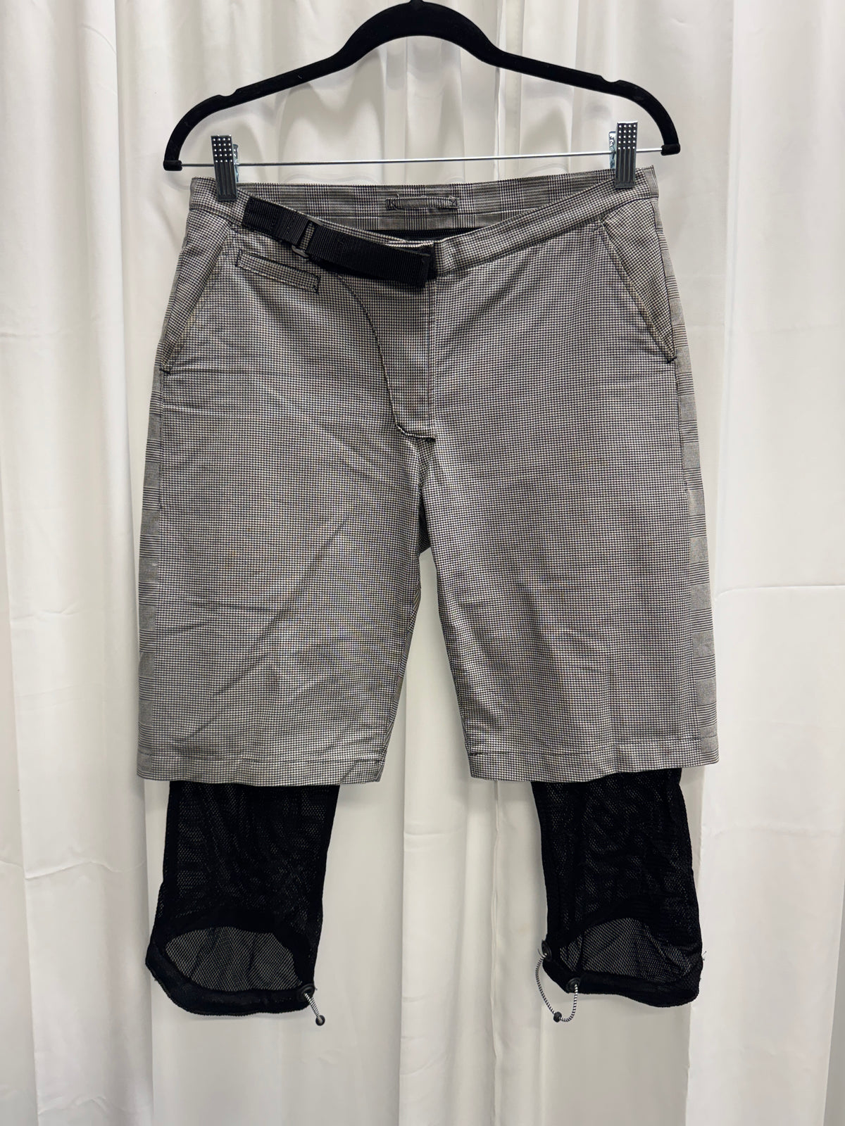 Mihara Yasuhiro 2000s Layered Fine Houndstooth Shorts