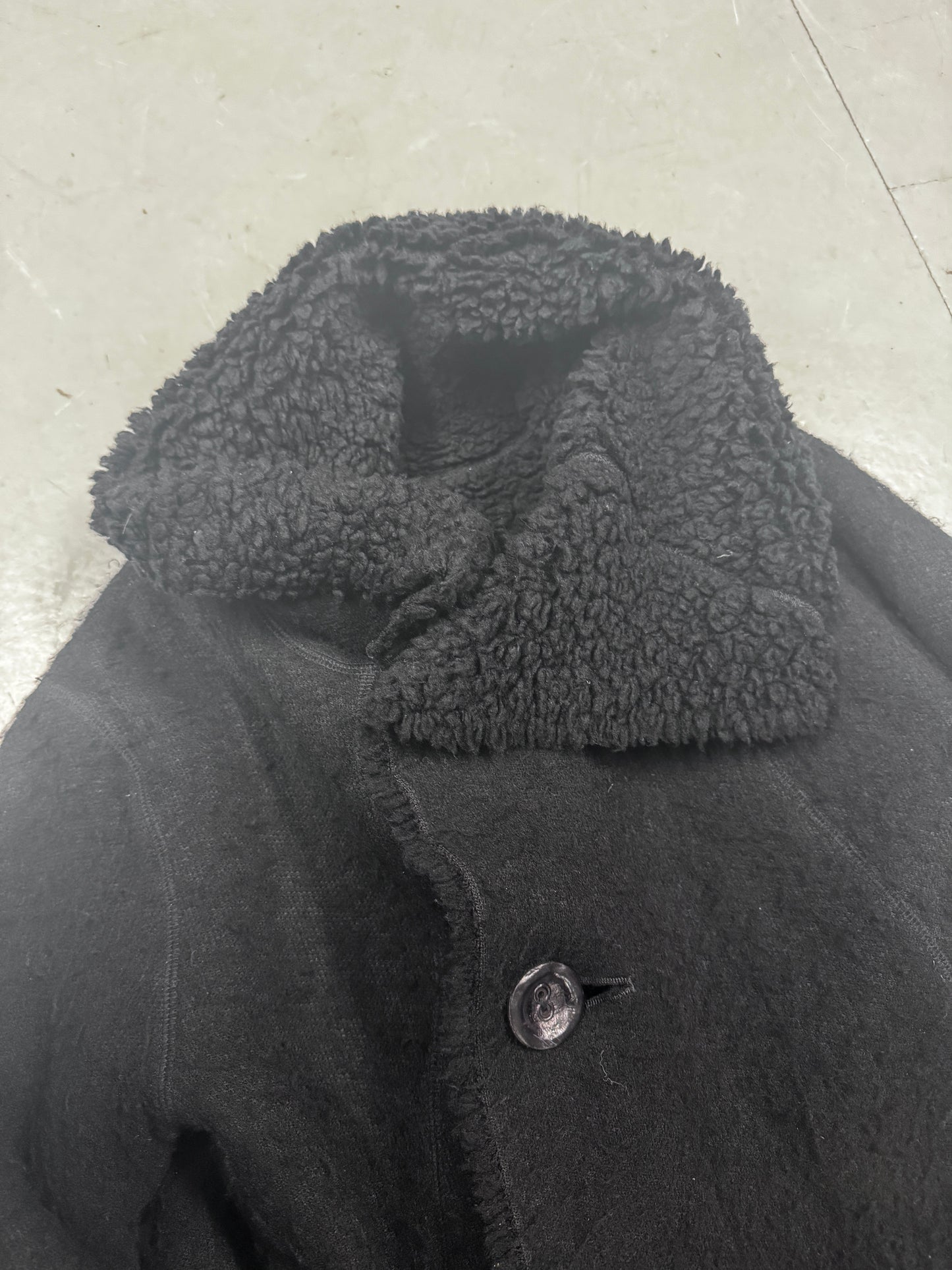 Nude Masahiko Maruyama Thick Fleece Asymmetric Coat