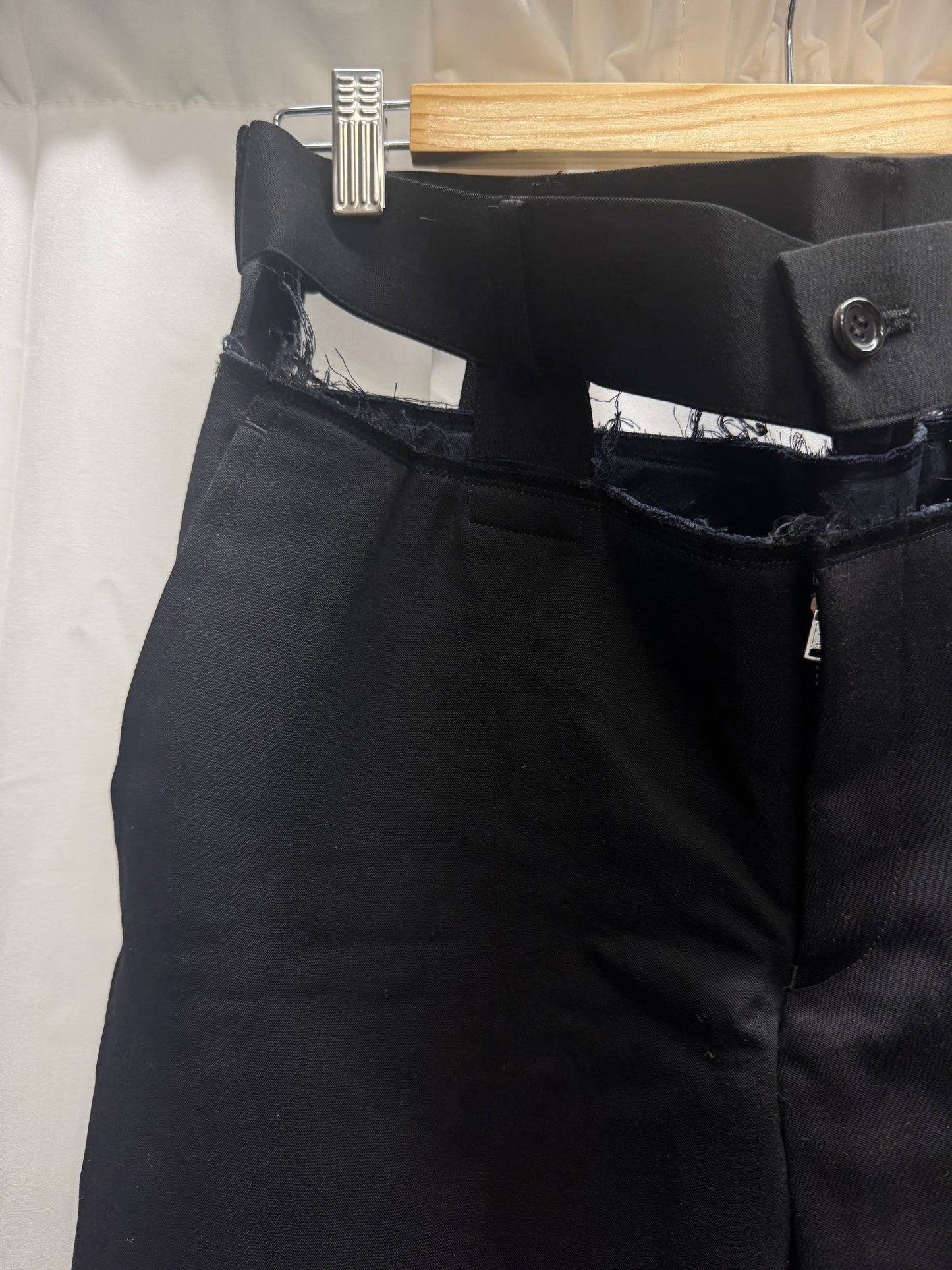 comme des garcons homme plus cage waistband suit trouser