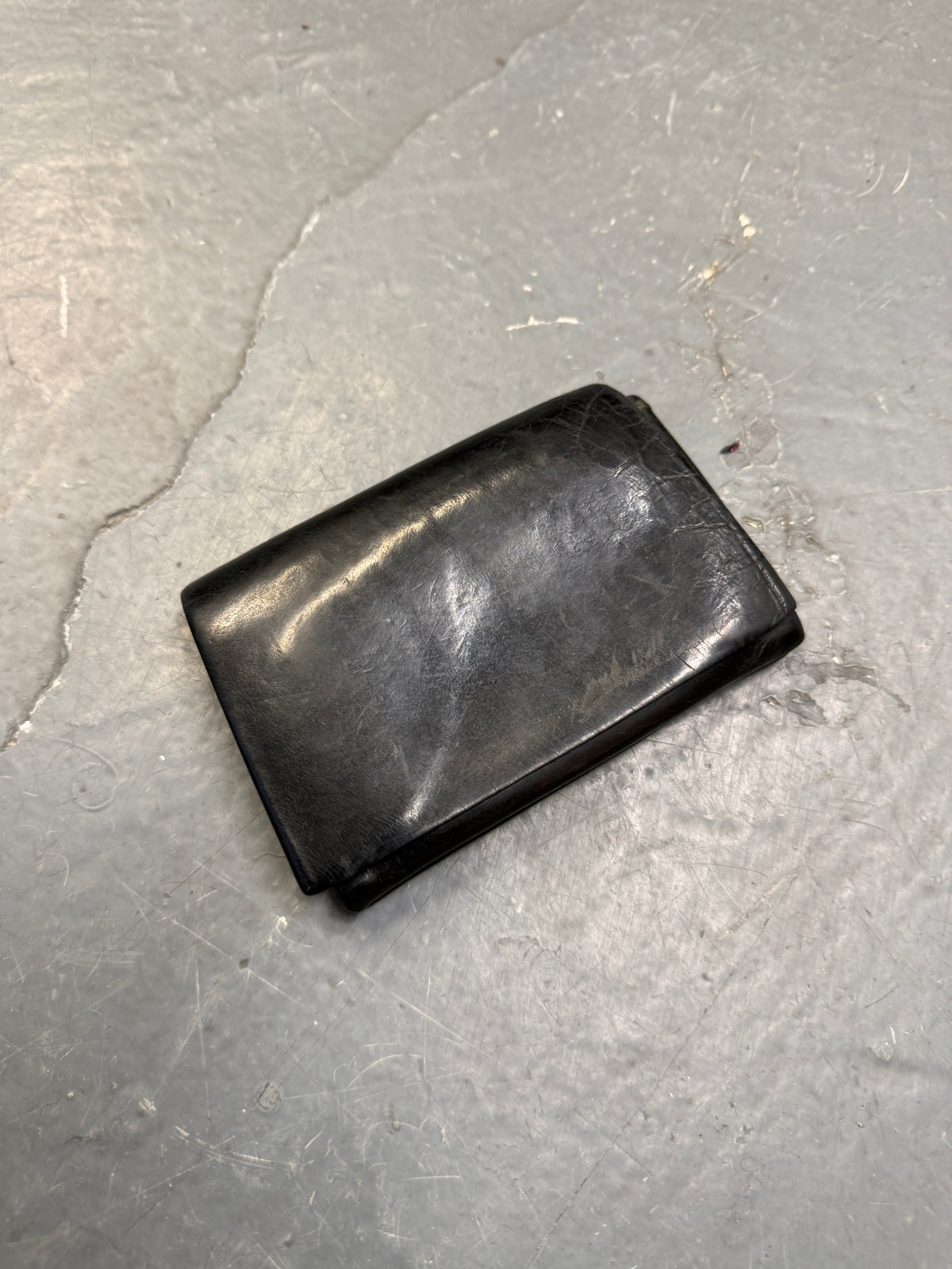 m.a+ cow leather envelope one piece bifold wallet