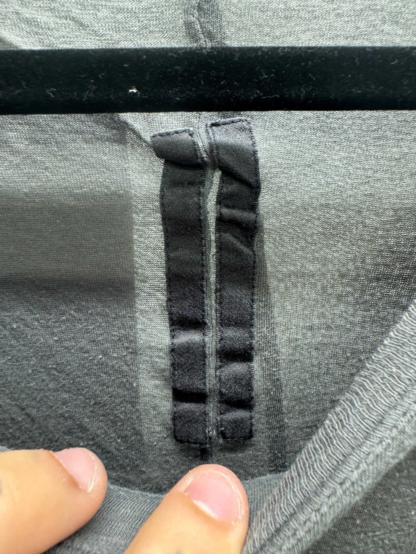 rick owens double layer elongated top