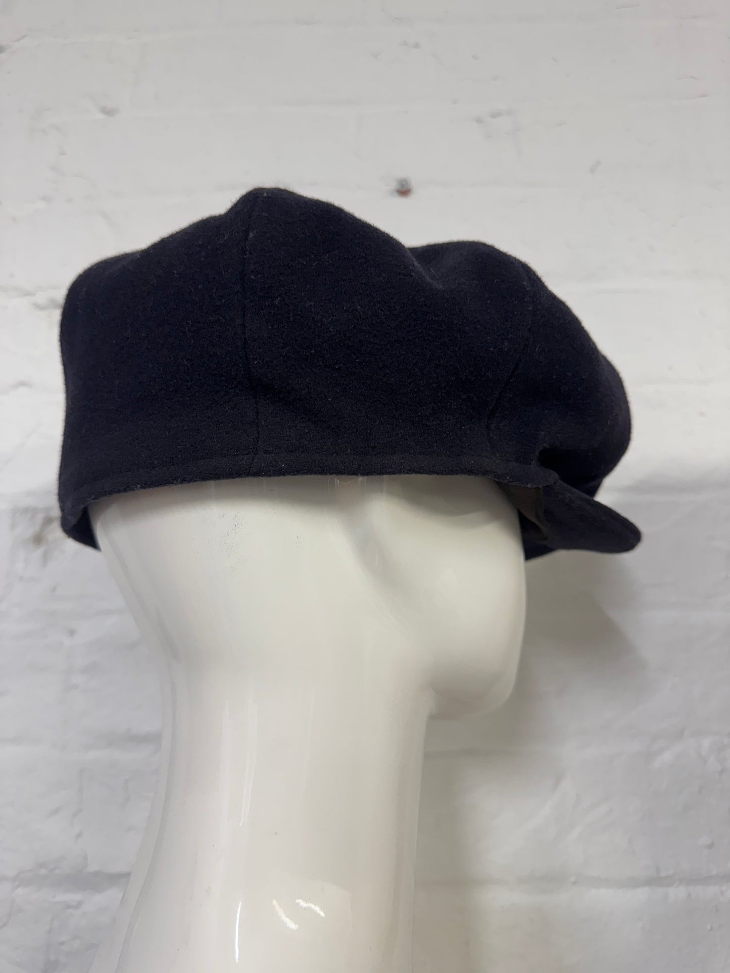 Antique British Bates Hatter Wool Casquette Hat