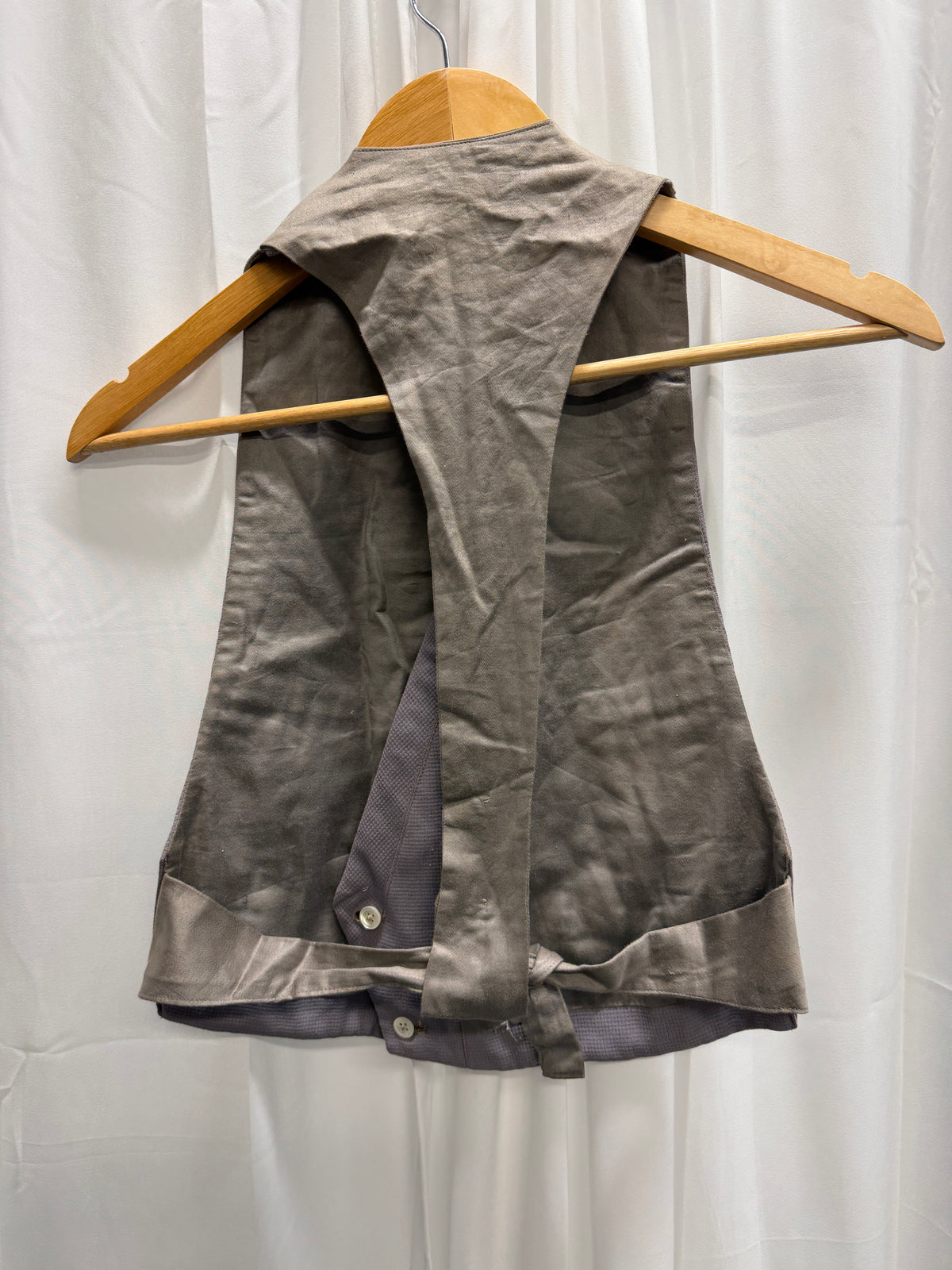 Antique Tailored Double Breasted Back Strip Waistcoat