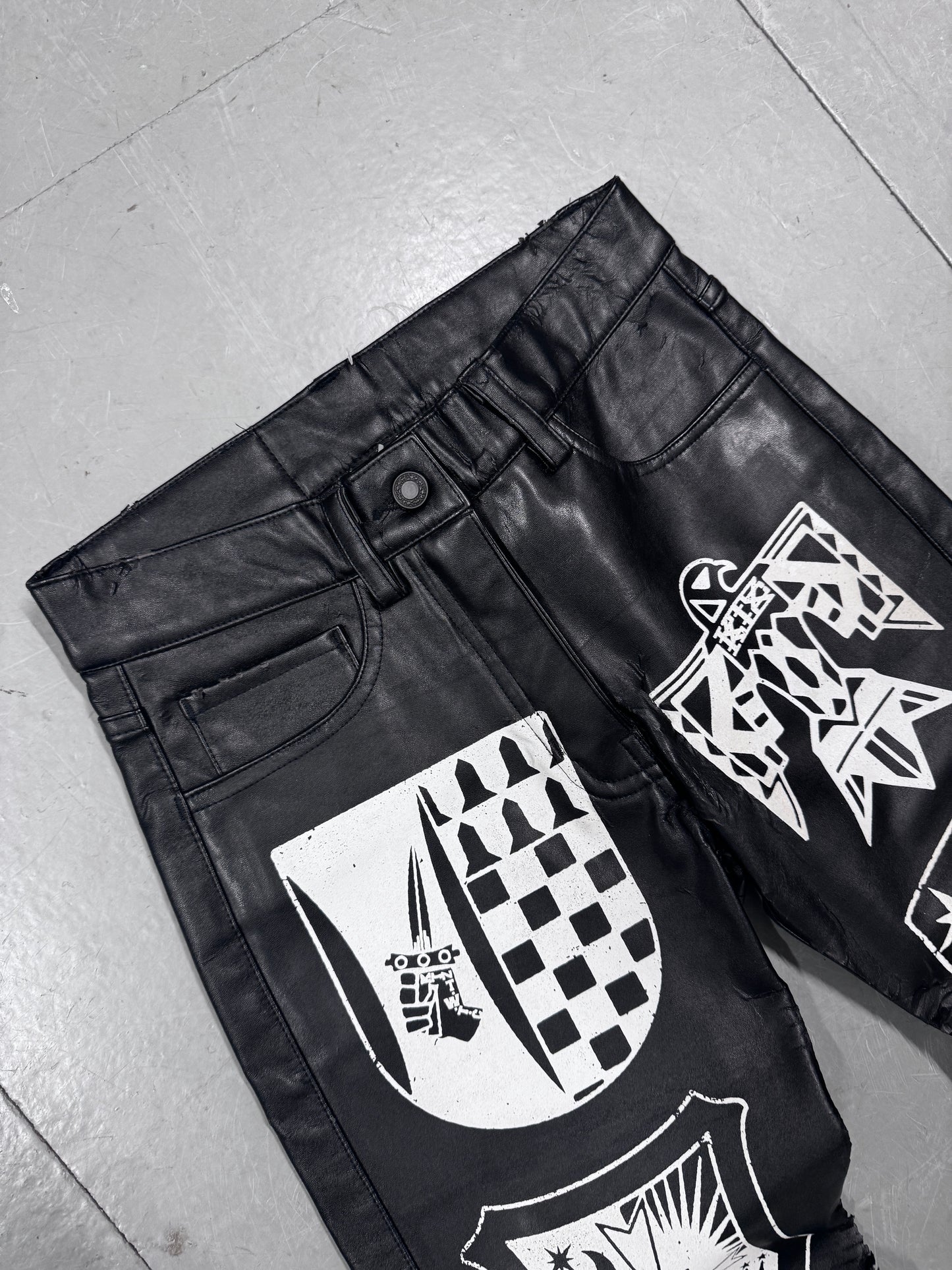 KTZ Heraldry Imitation Leather Trouser