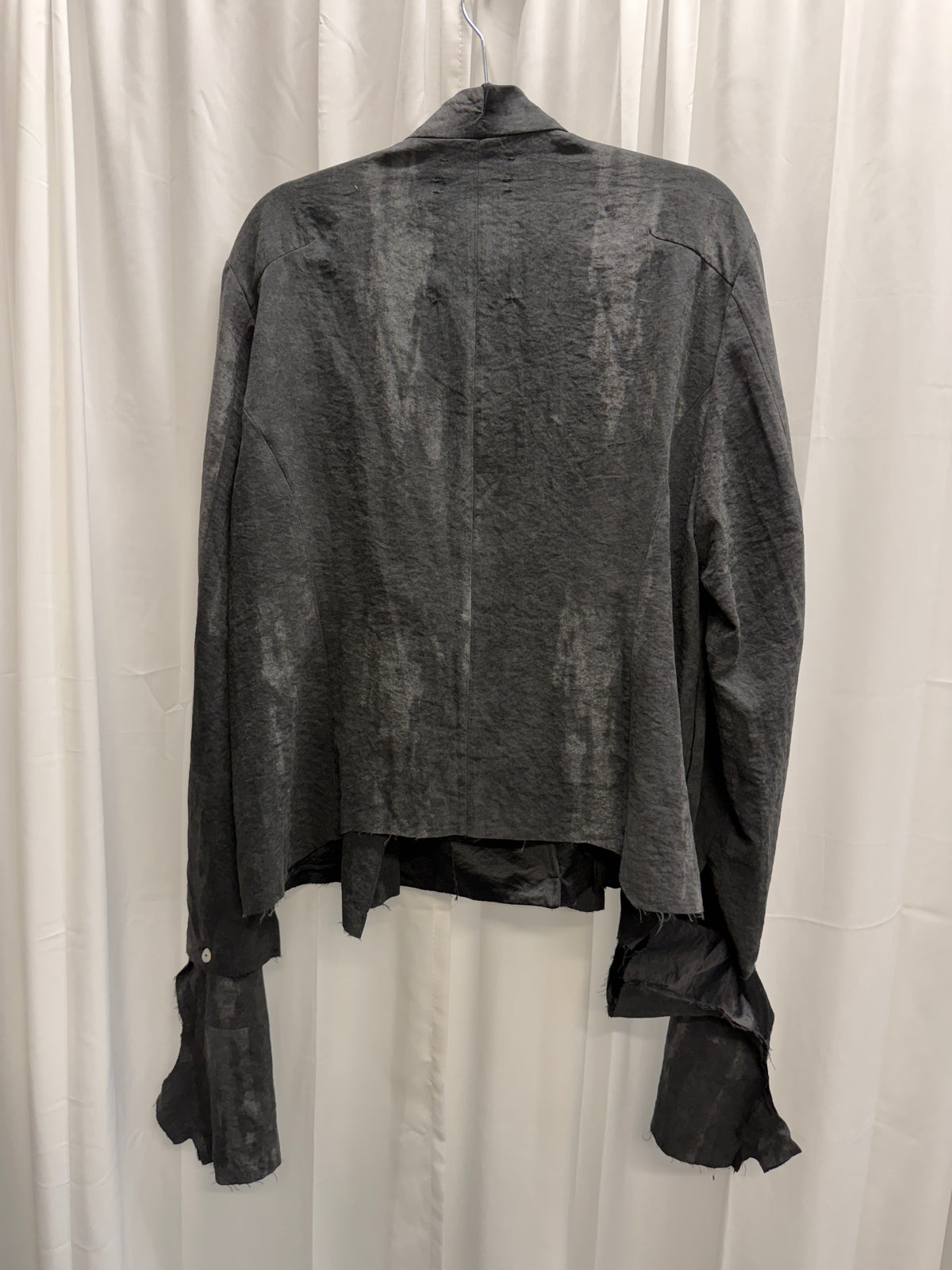 Aenrmous Charcoal Layered Fencing Jacket with Detachable Layered Glove Sleeves (M)