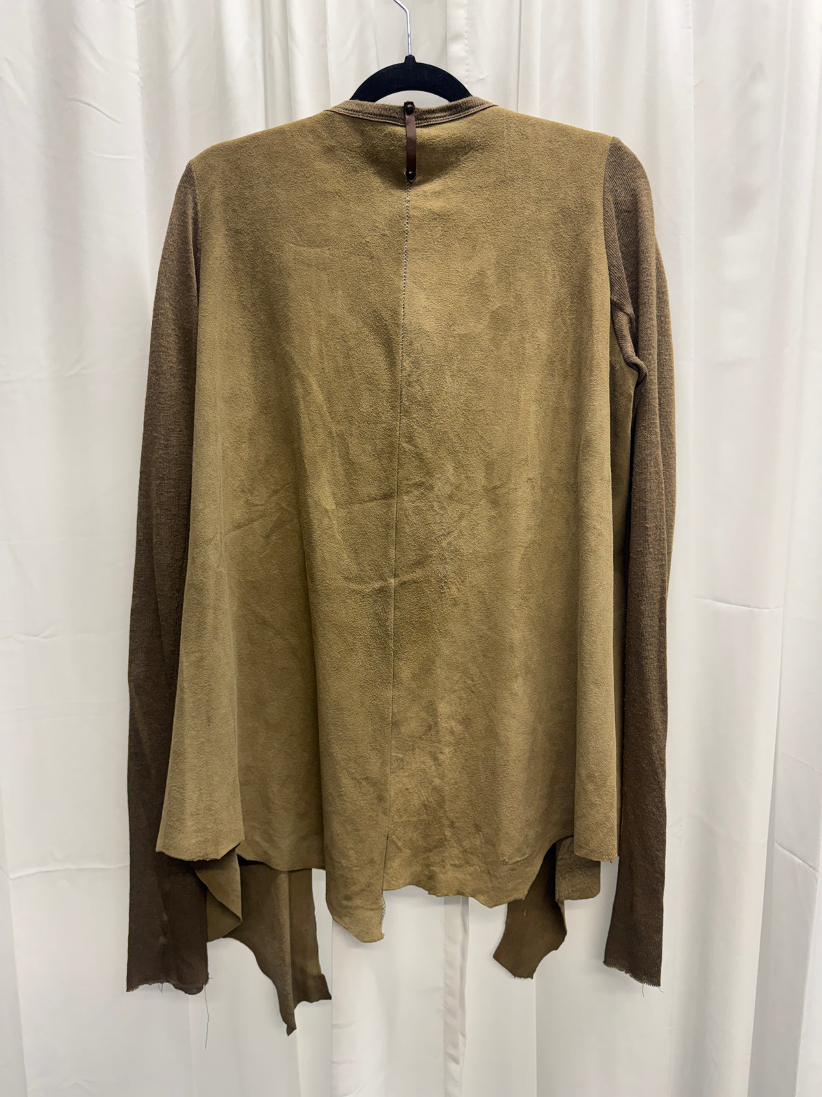Isaac Sellam Experience — leather & knit tie jacket