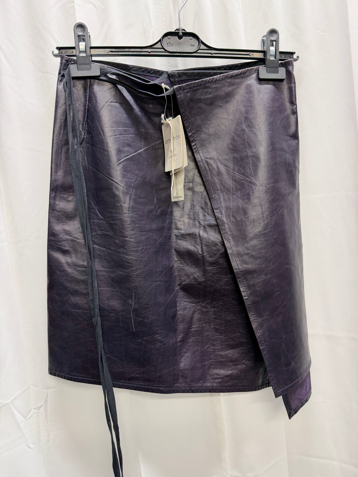 Ann Demeulemeester SS1999 Leather Wrap Skirt