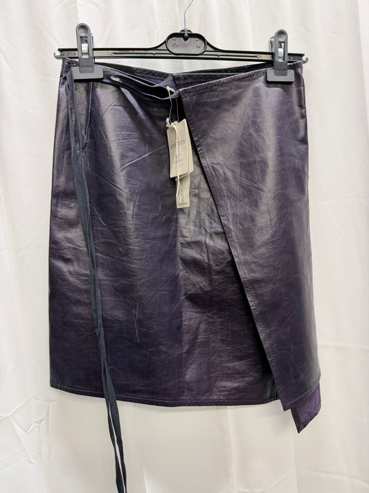 Ann Demeulemeester SS1999 Leather Wrap Skirt