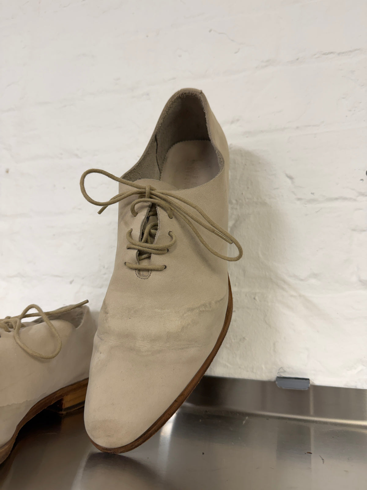 Petar Petrov Reverse Leather One-Piece Derbies