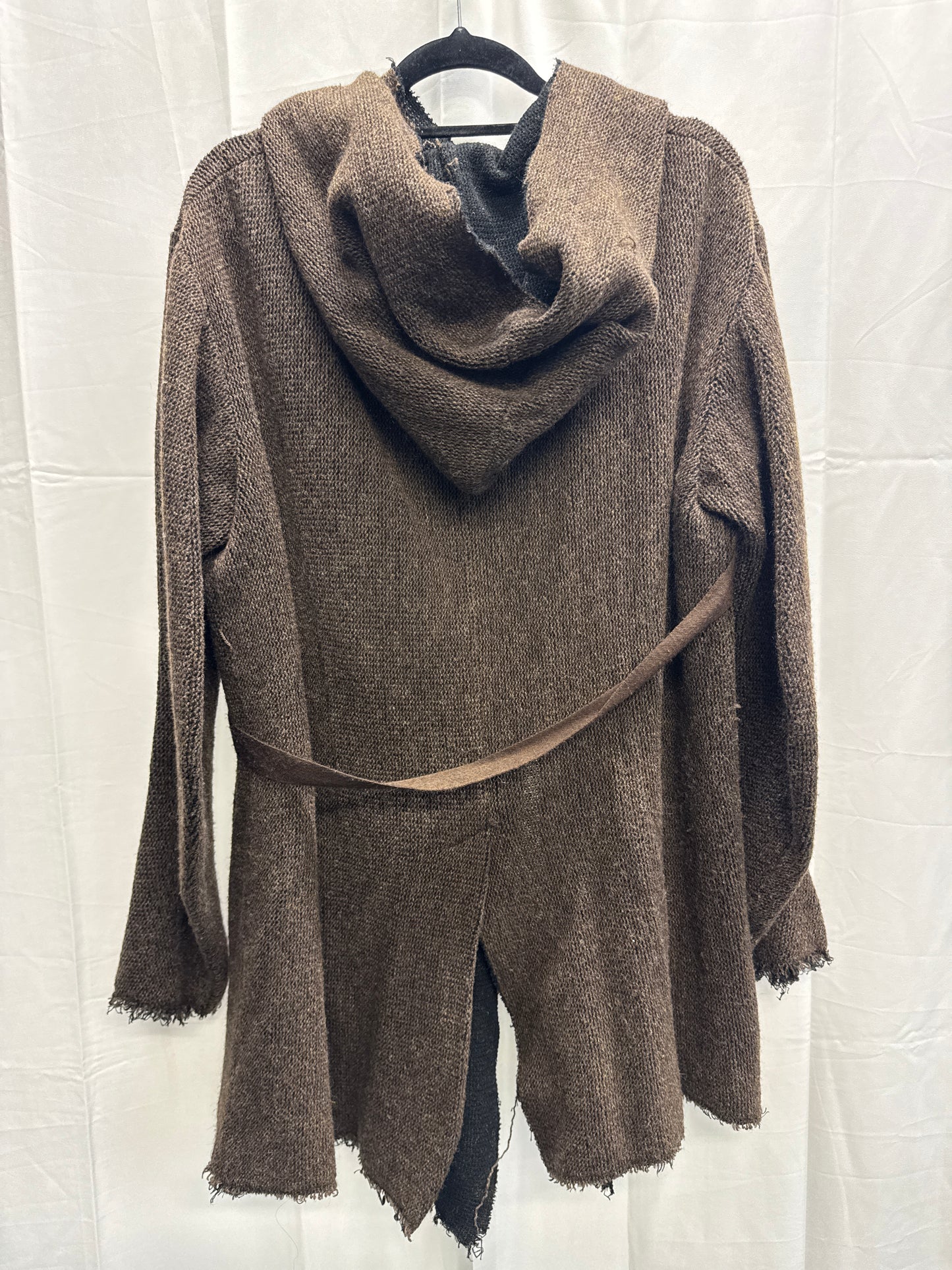 gene par yukio mishiba knit strap hooded jacket