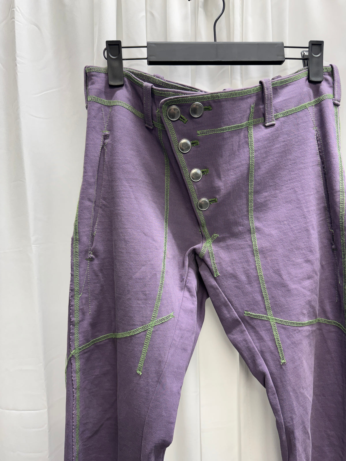 sulvam AW19 Stitching Knit Bondage Trousers