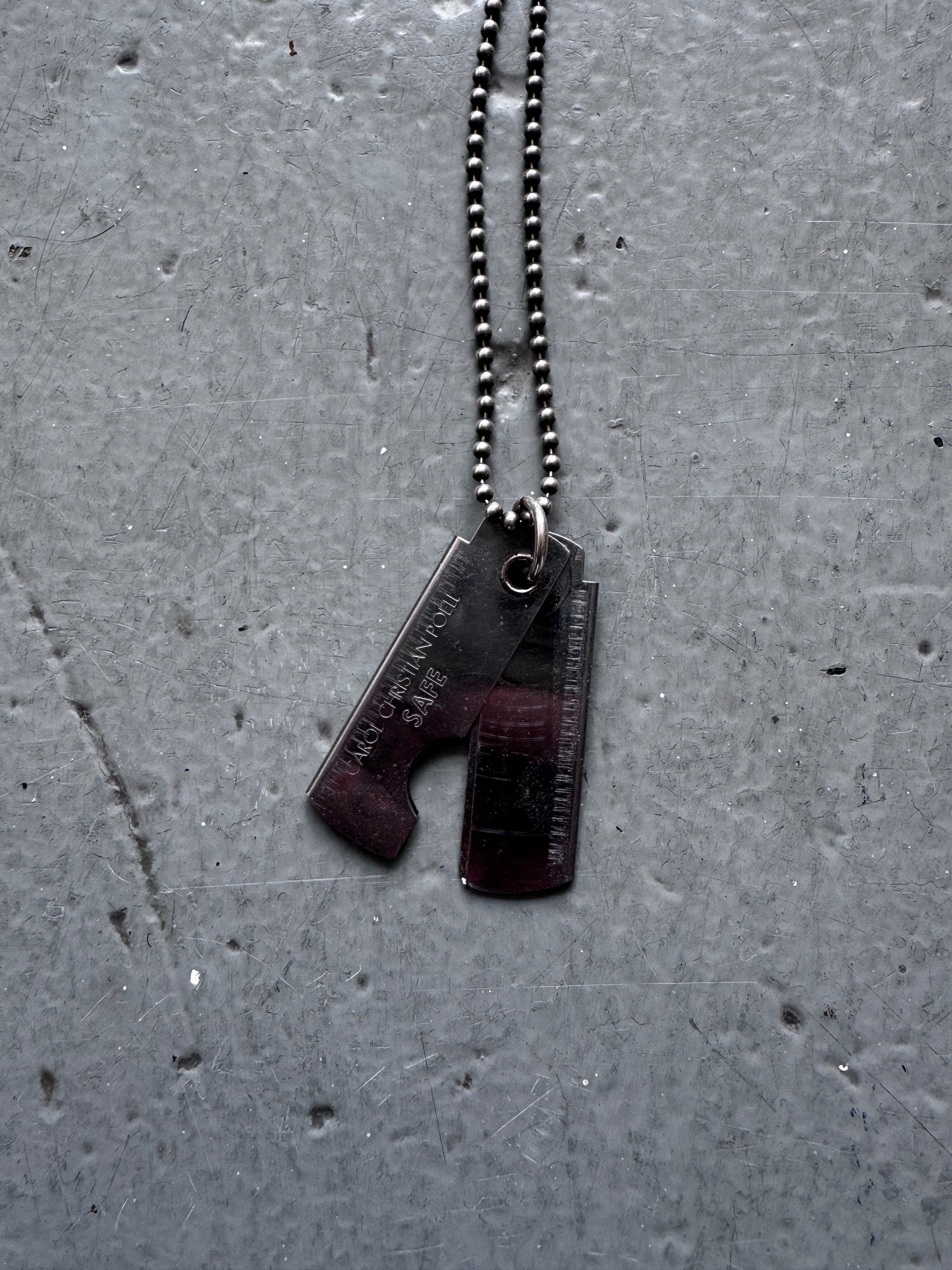 Carol Christian Poell Razor Necklace
