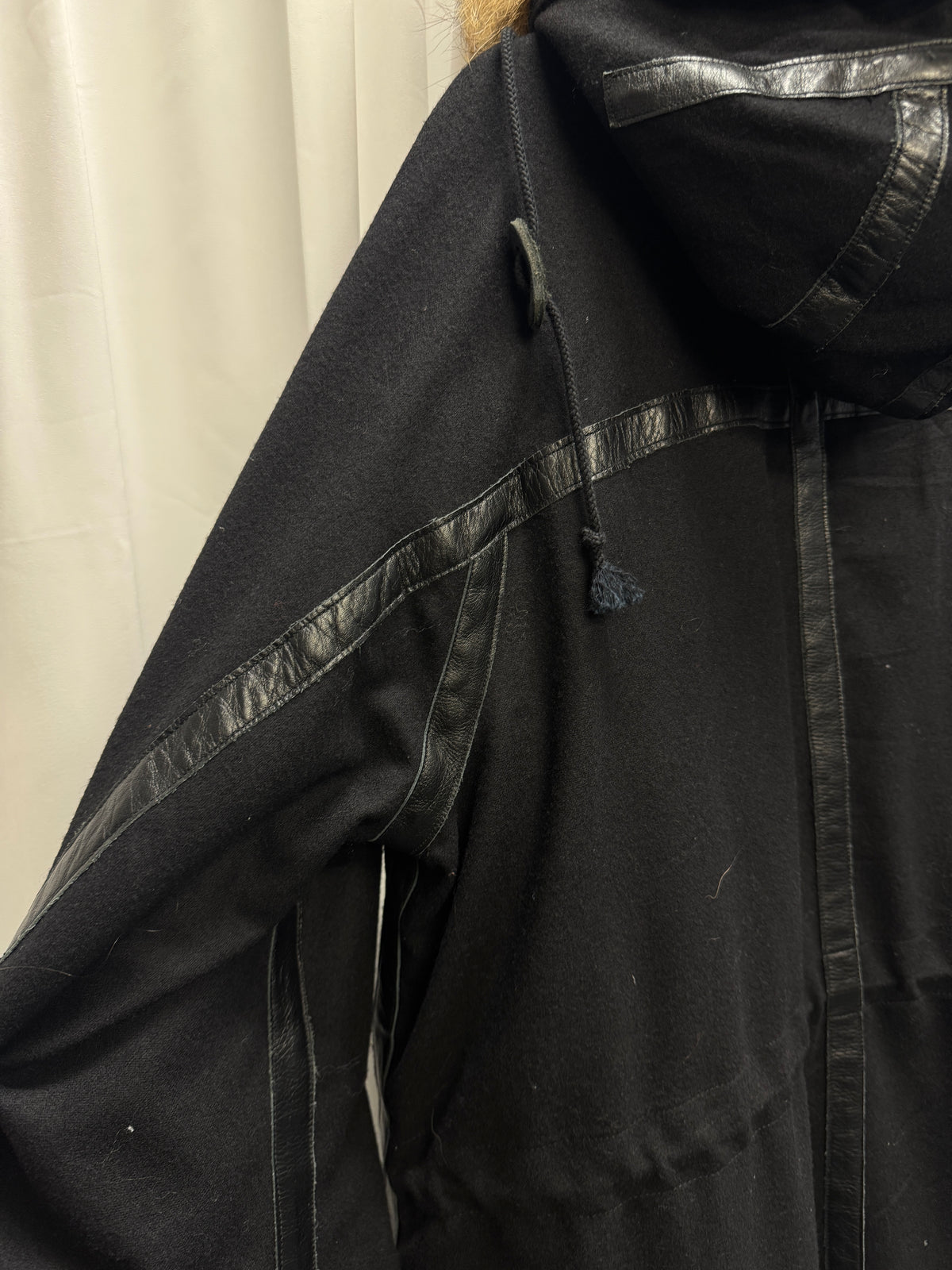 John Undercover × Pendleton AW15 - Raccoon Fur Hooded Leather Trim Wool Parka