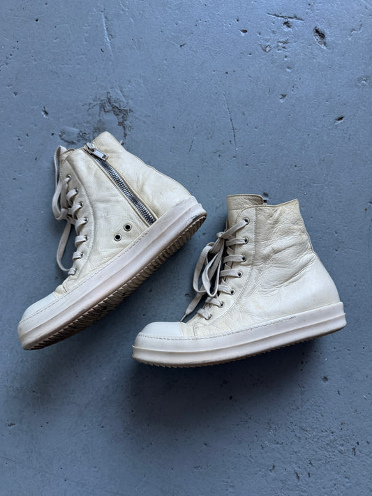 rick owens early deer leather ramones 42