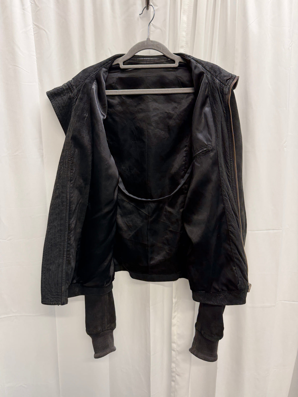 Rick Owens 2014 Blistered Lambskin Intarsia Jacket (M)