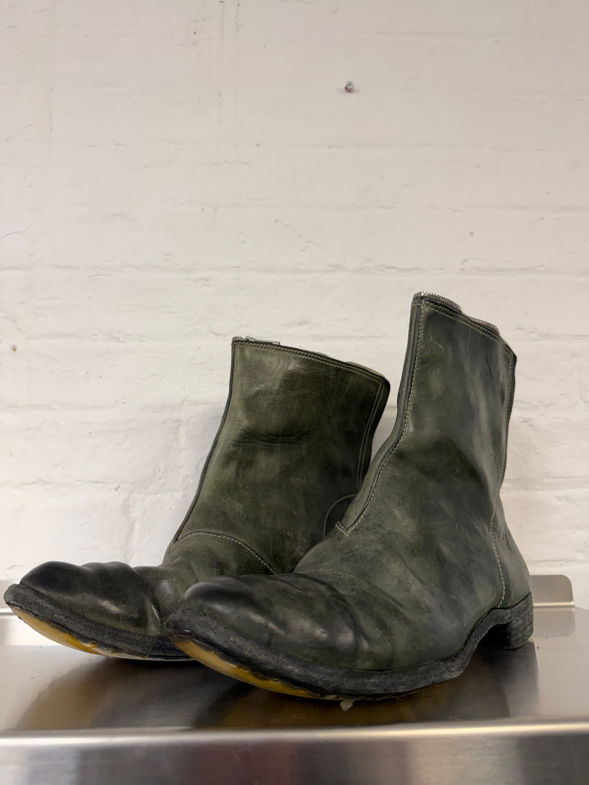 Carol Christian Poell Horse Leather Full Zip Boots (43)
