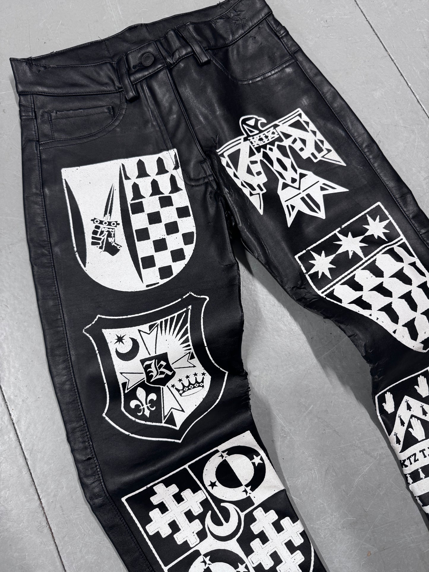 KTZ Heraldry Imitation Leather Trouser