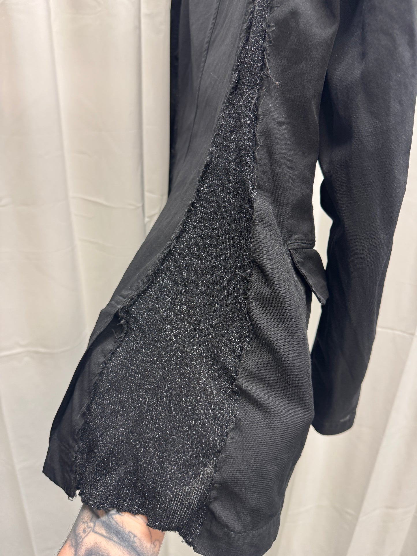 Comme Des Garcons Homme Plus AW10 Protection Boiled Poly Frilled Blazer