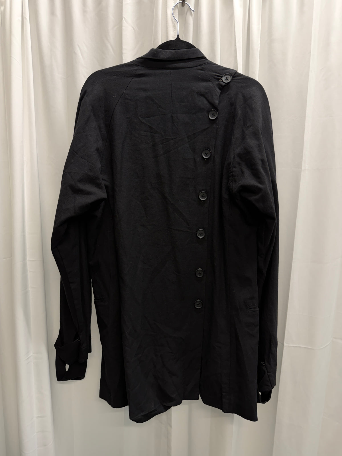 Yohji Yamamoto Pour Homme Cluster Safety Pin Asymmetric Buttoned Blazer (M)
