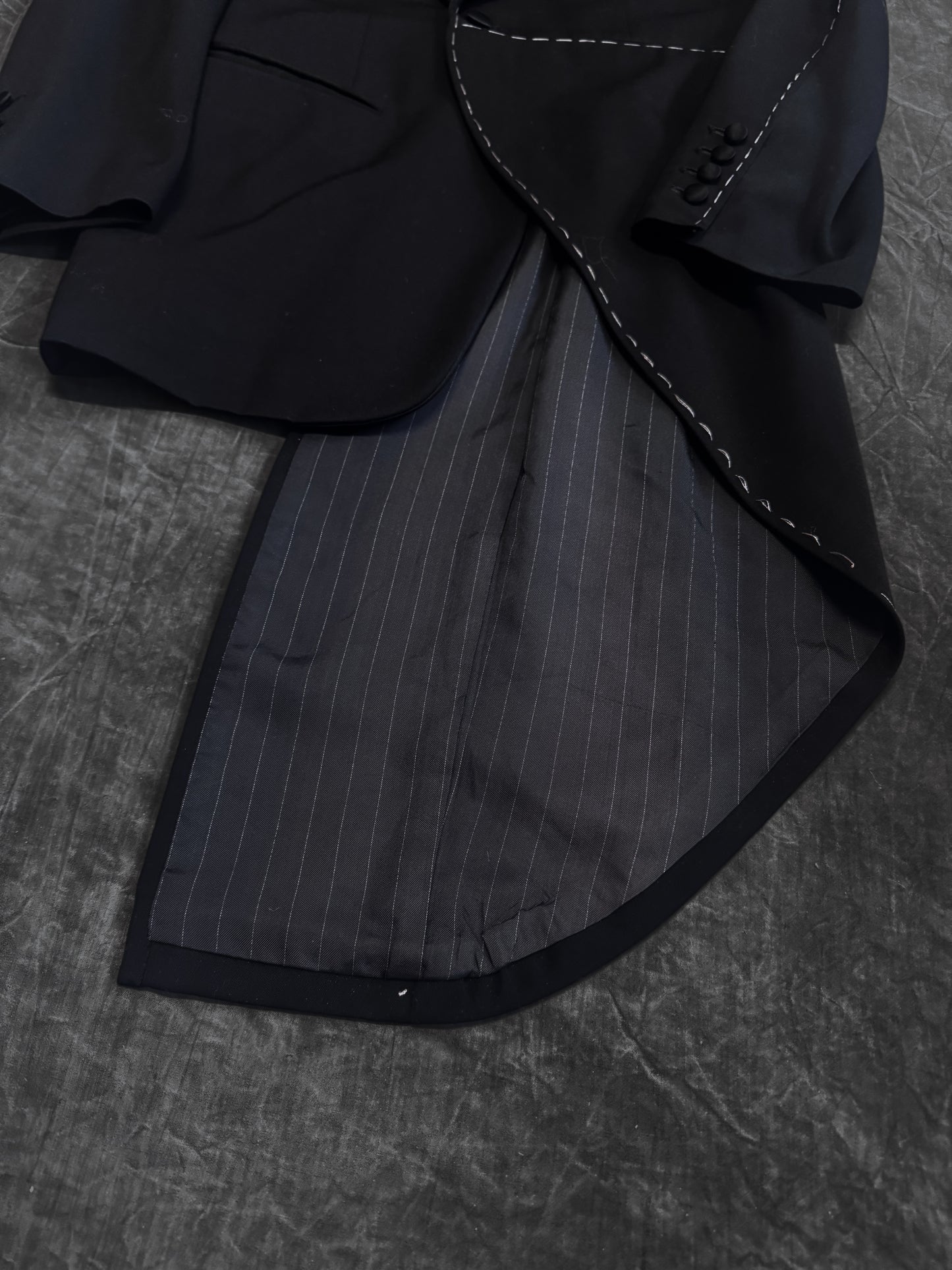 Masaki Matsushima Homme Asymmetric Hand Stitch Blazer