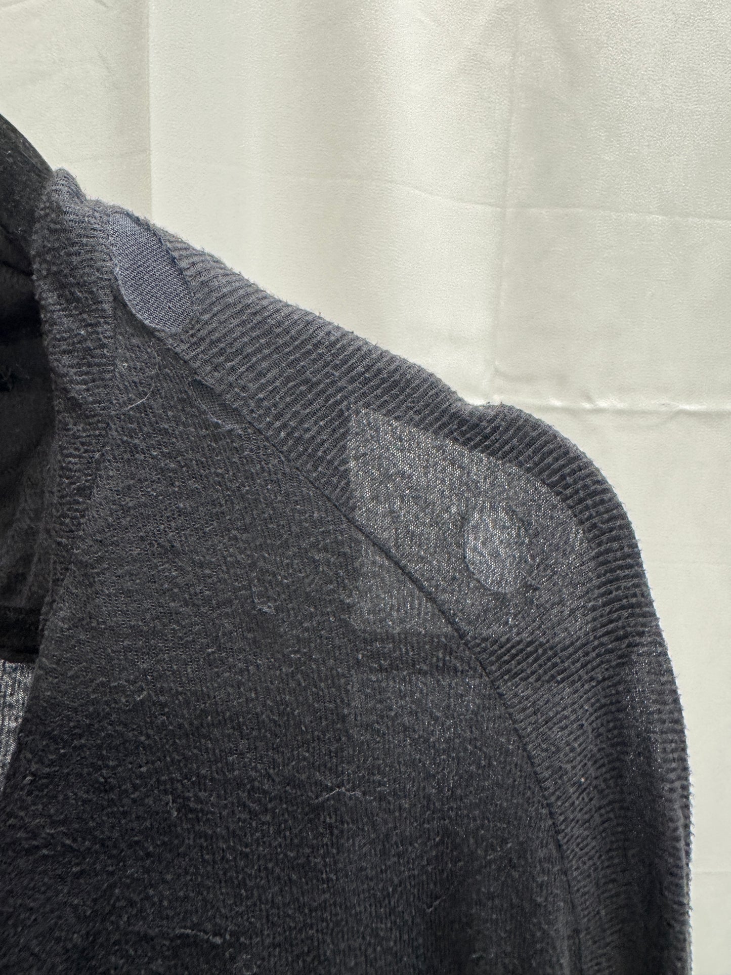 obscur double layered peeling knit jacket