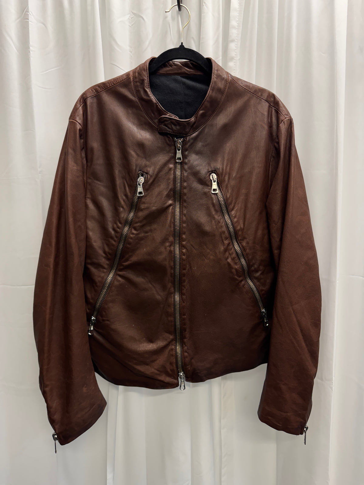 Maison Martin Margiela 04AW 5-Zip Leather Jacket