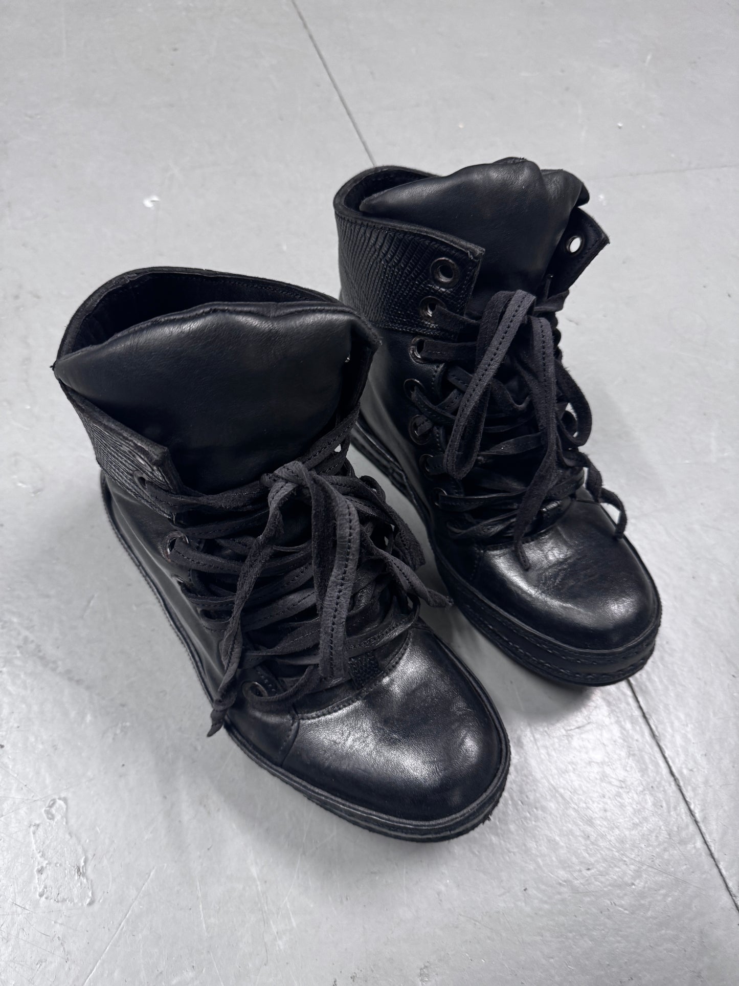 James Kearns 8 Hole Horse Leather Sneaker Boots