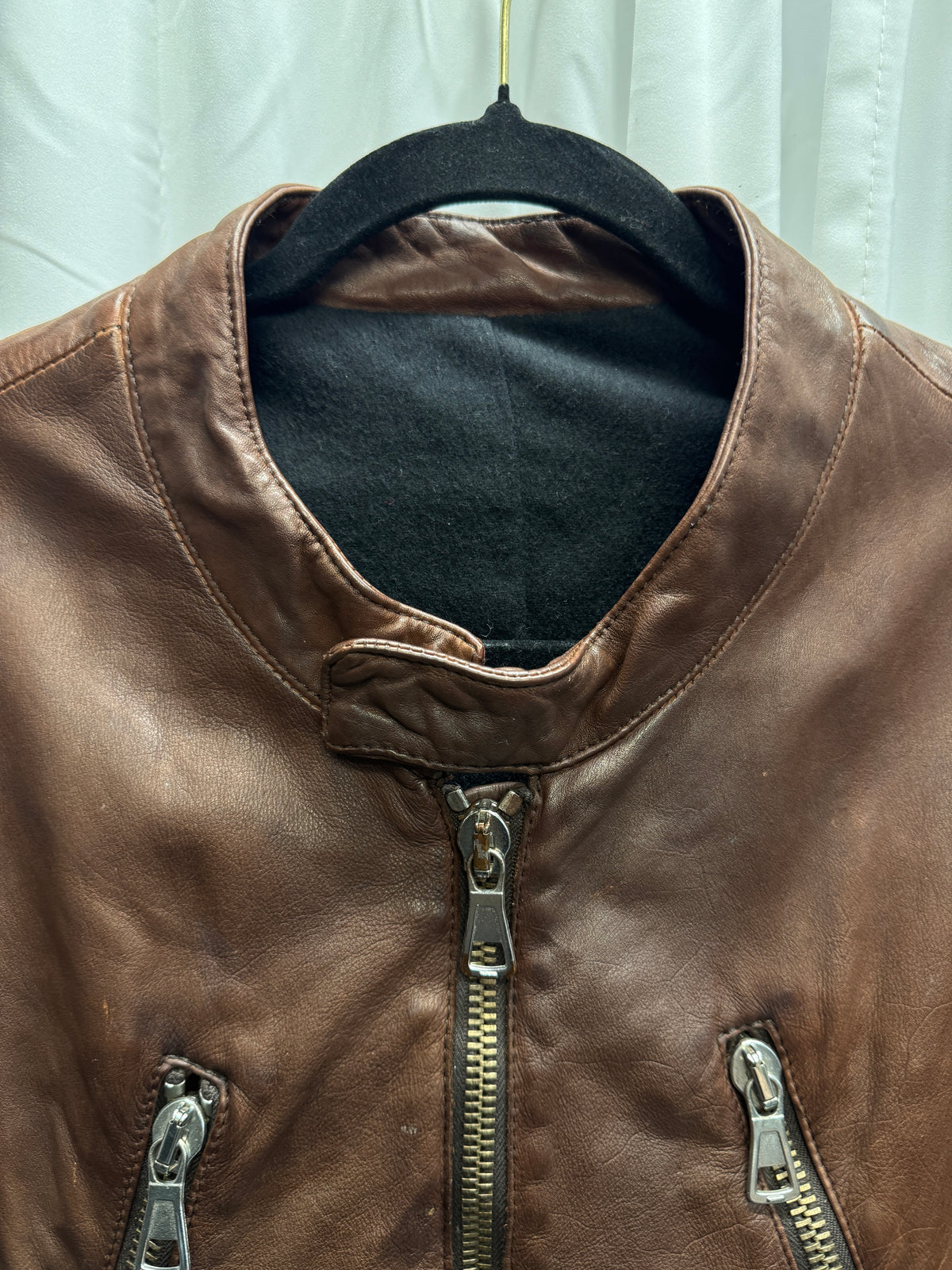 Maison Martin Margiela 04AW 5-Zip Leather Jacket