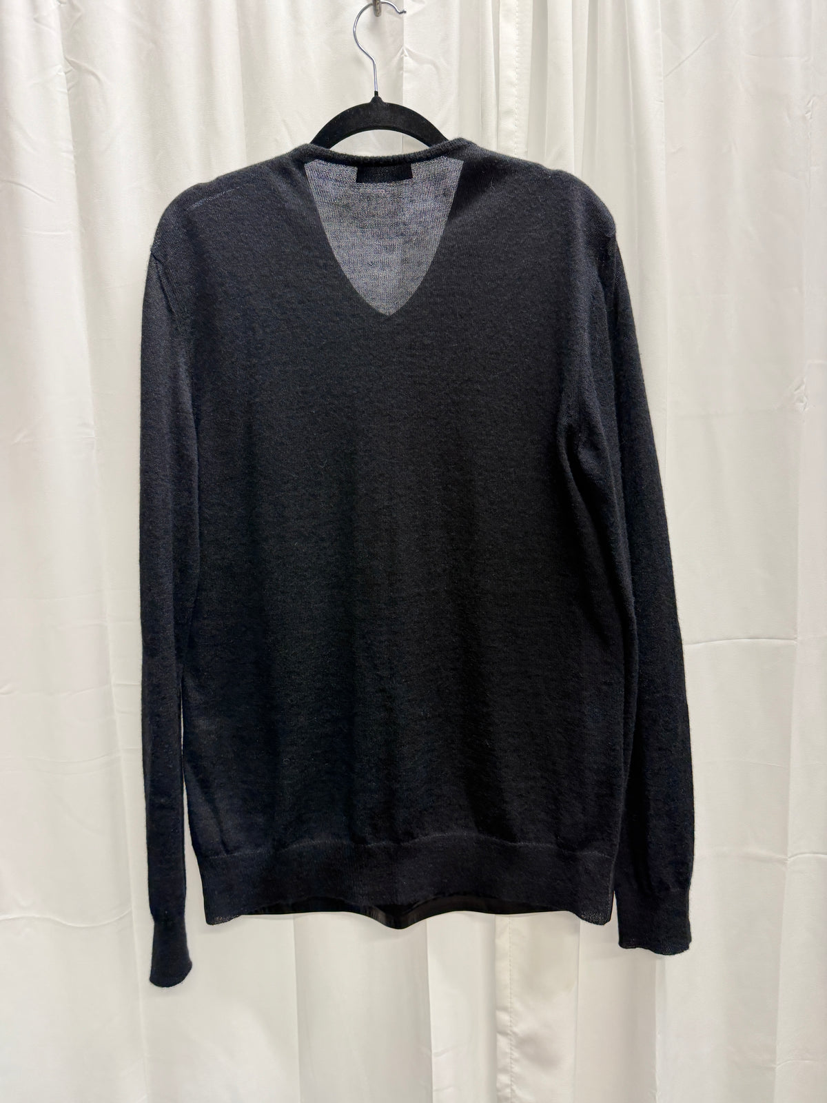 Prada 2009 Leather Front Mohair Knit Sweater (M)
