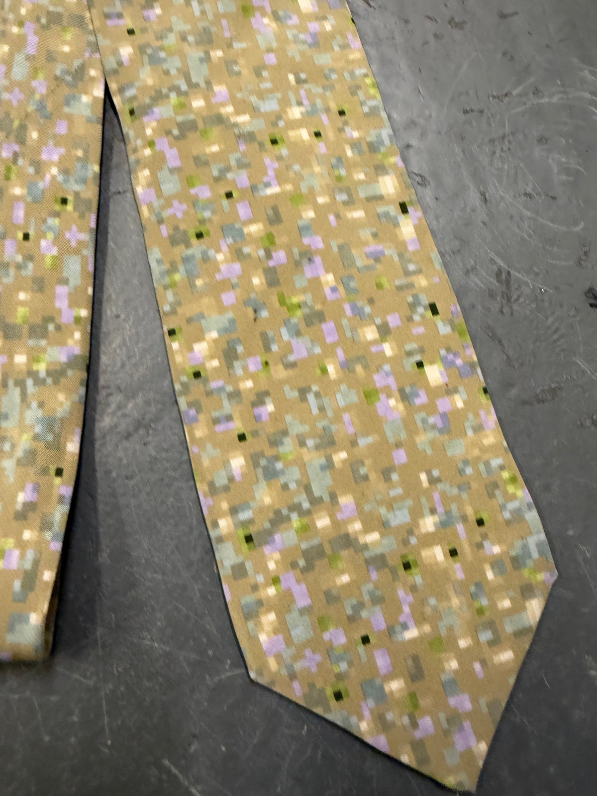 Issey Miyake 80s Pixellate Tie