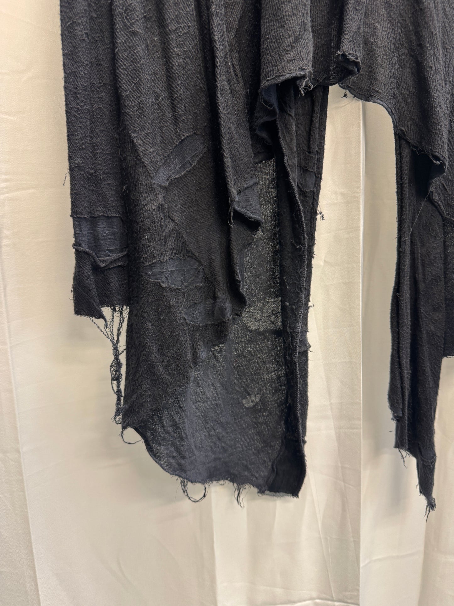 obscur double layered peeling knit jacket