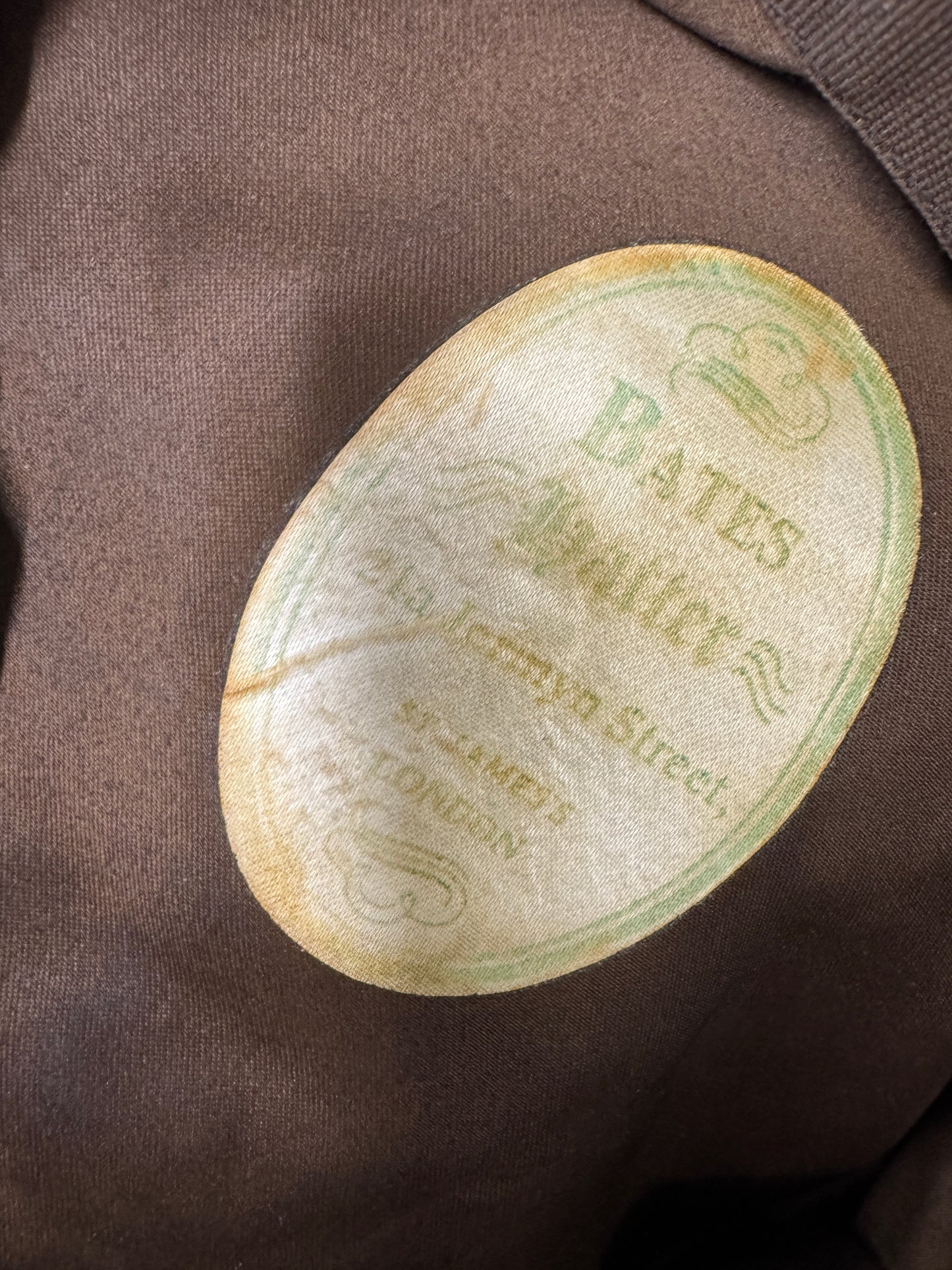 Antique British Bates Hatter Wool Casquette Hat