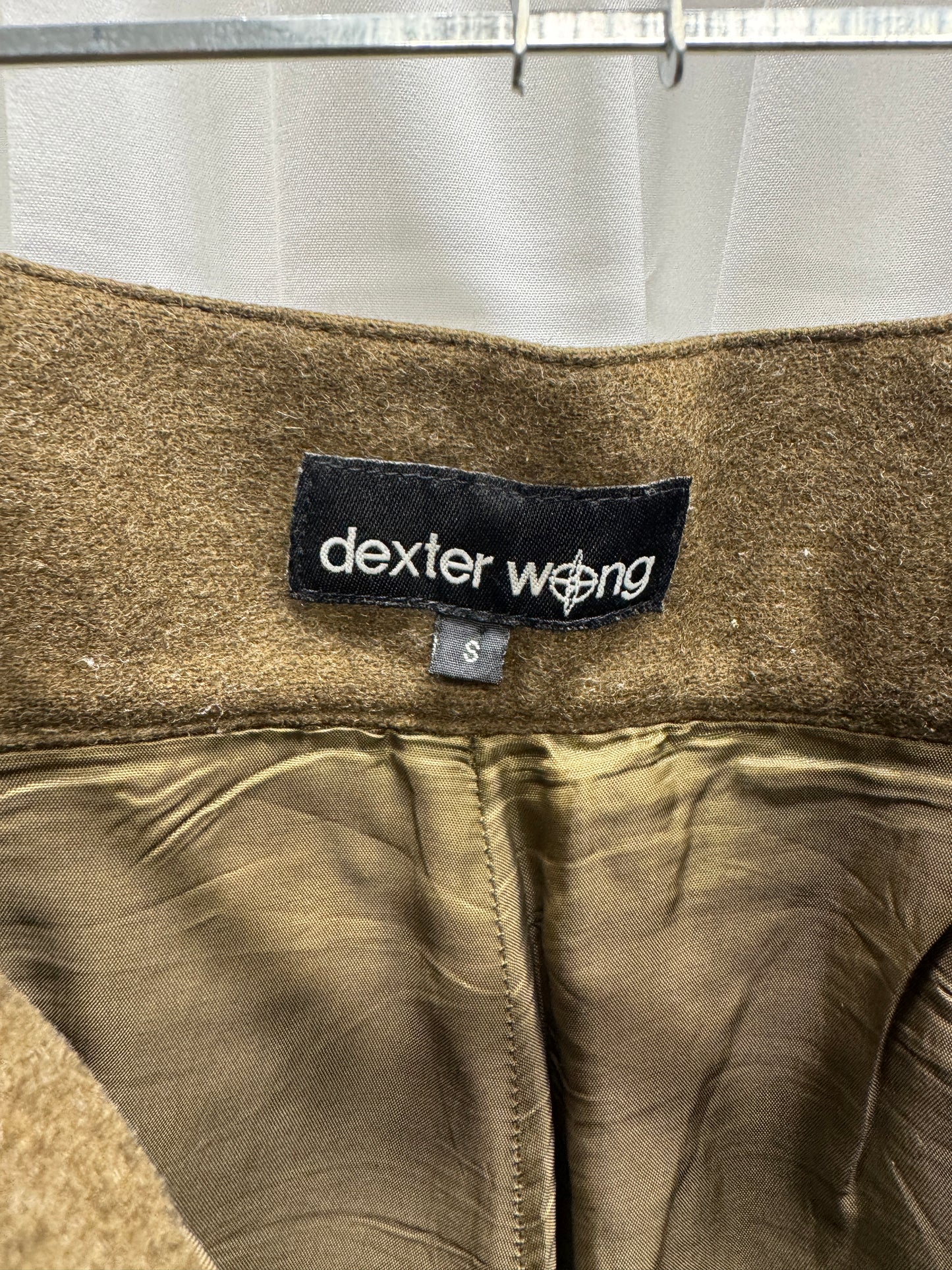 Dexter Wong c.2000 Velcro Astro Knee Felt Wool Trouser