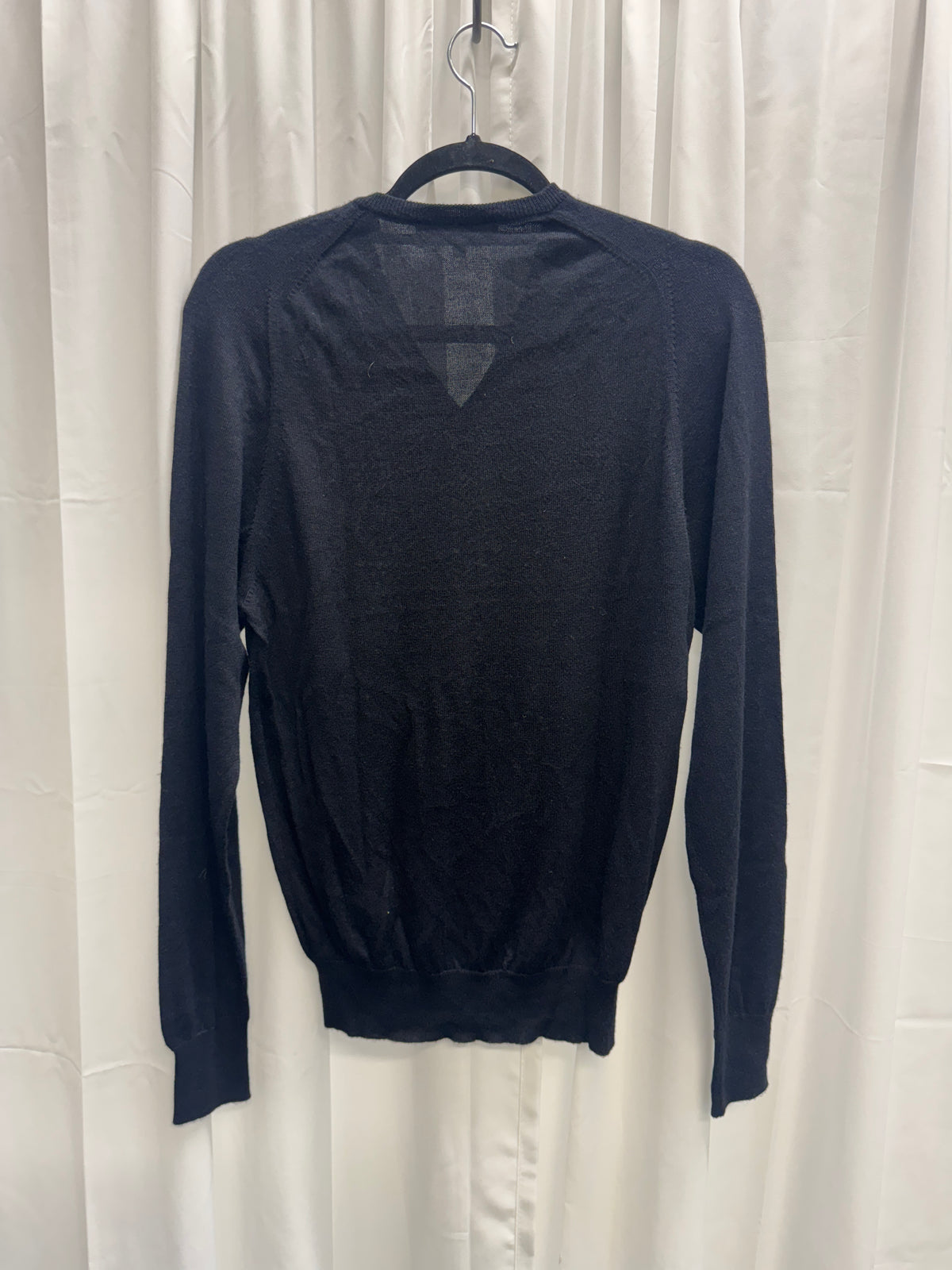 YSL Rive Gauche - 00 Hedi Slimane Silk/Cashmere Square Chest Sweater