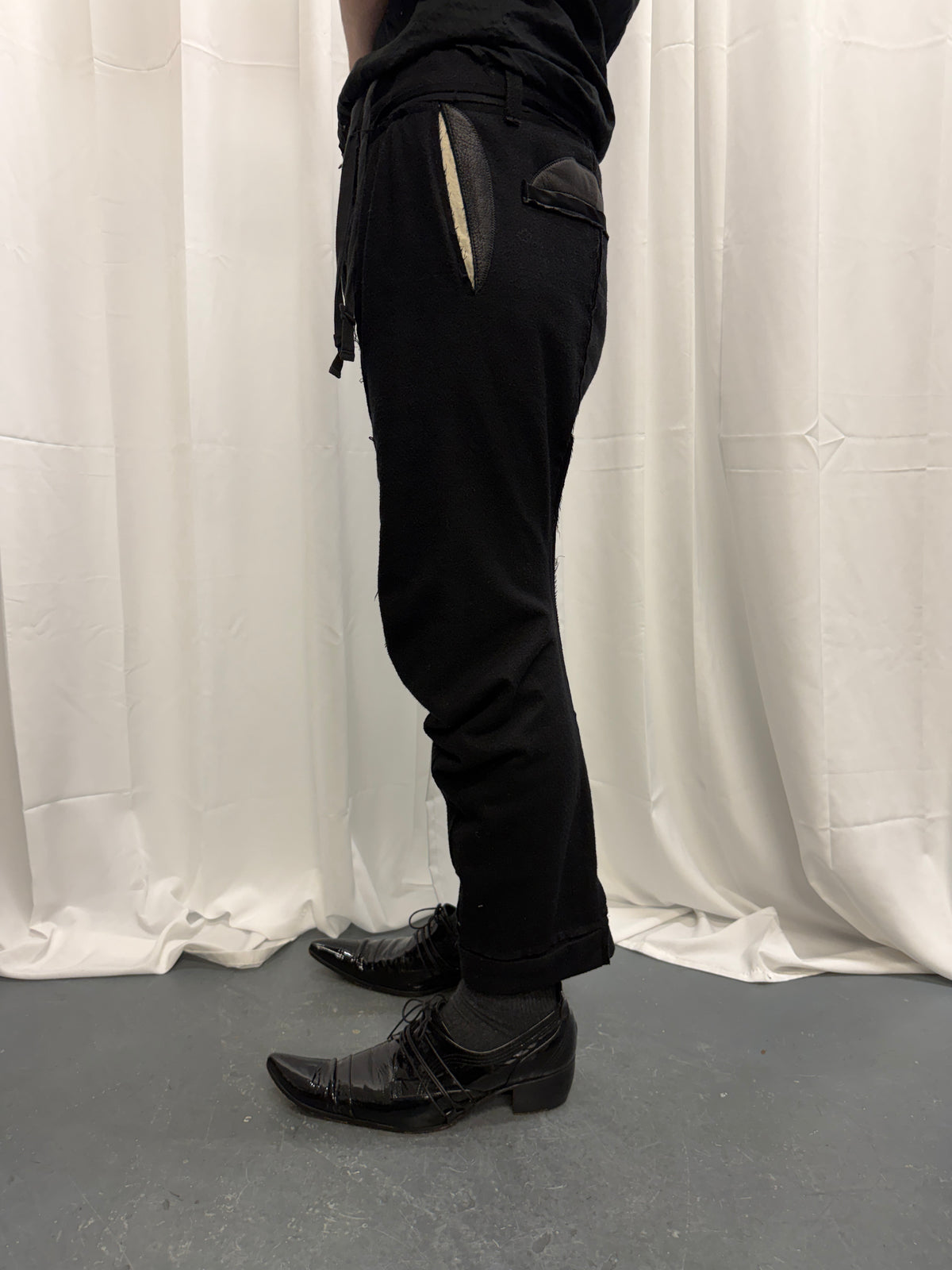 Takahiro Miyashita The Soloist AW15 Wool + Leather Articulated 3D Twist Trouser