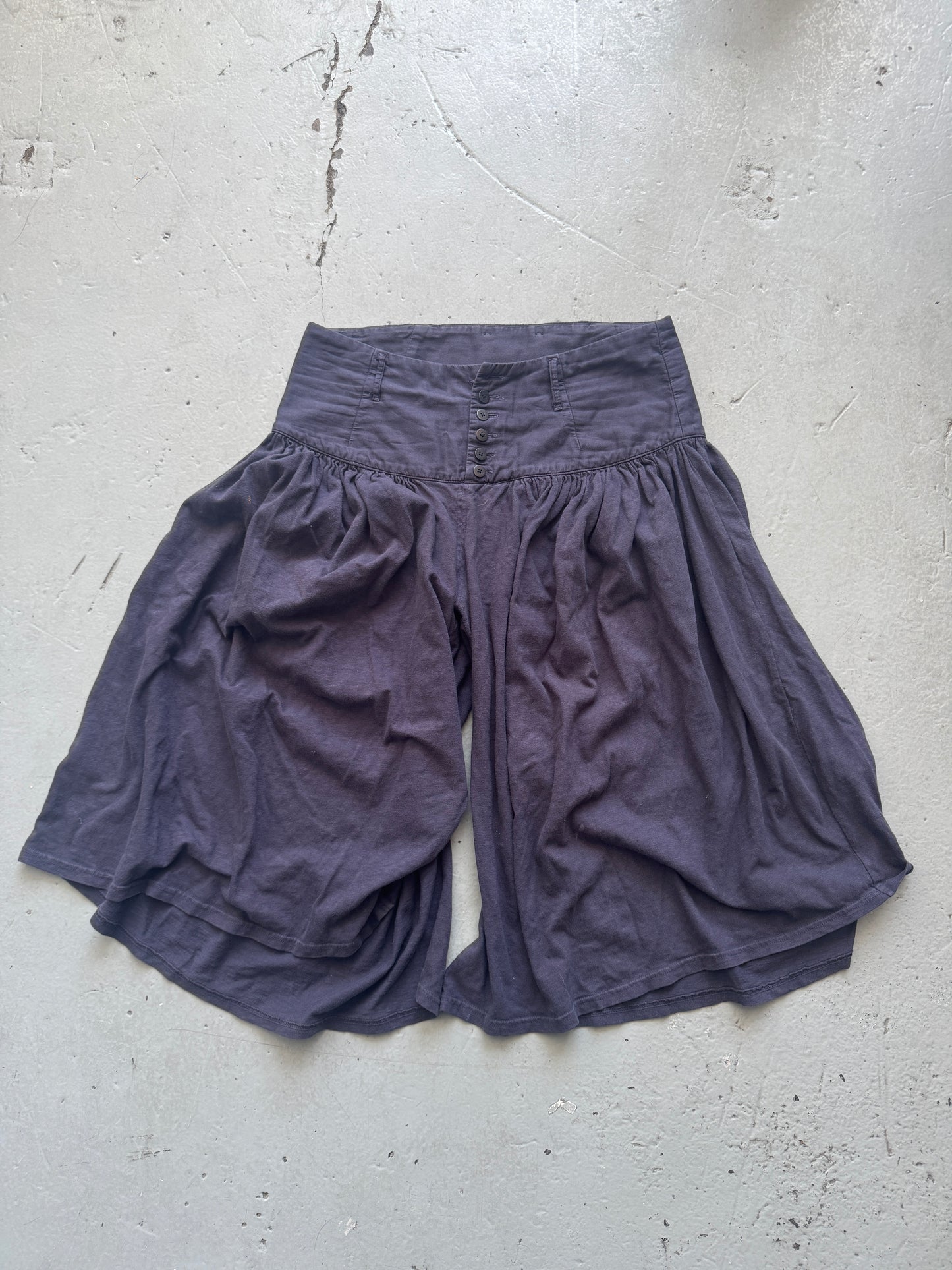kapital high waist lightweight shorts