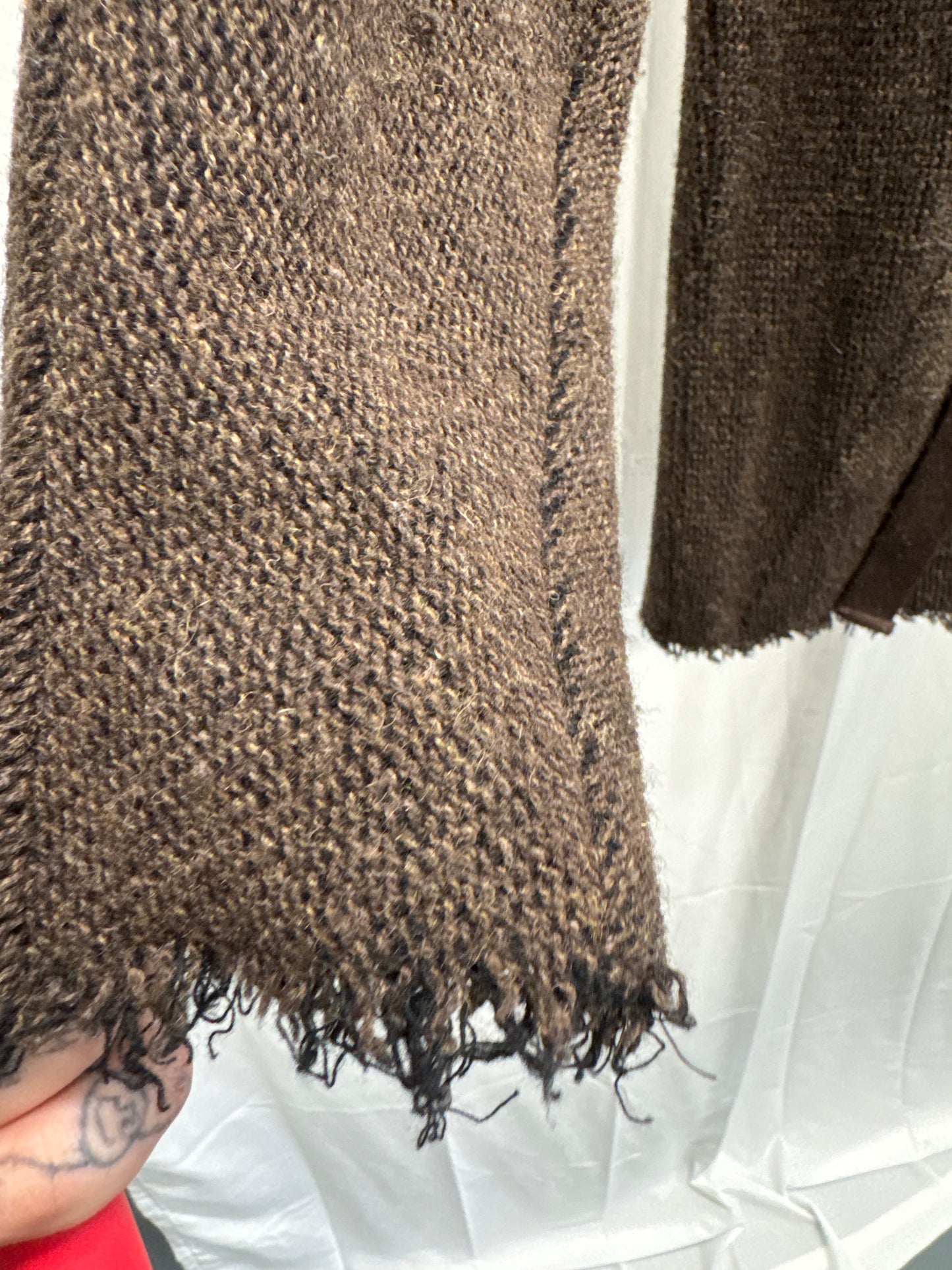 gene par yukio mishiba knit strap hooded jacket