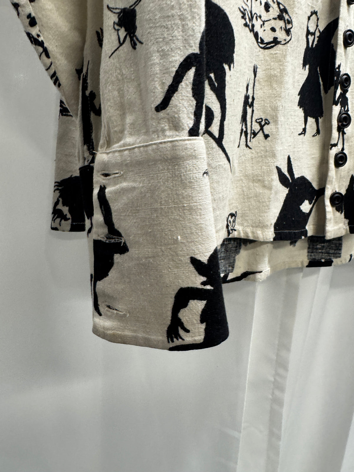 John Alexander Skelton CXI Occult Block Print Dagger Shirt