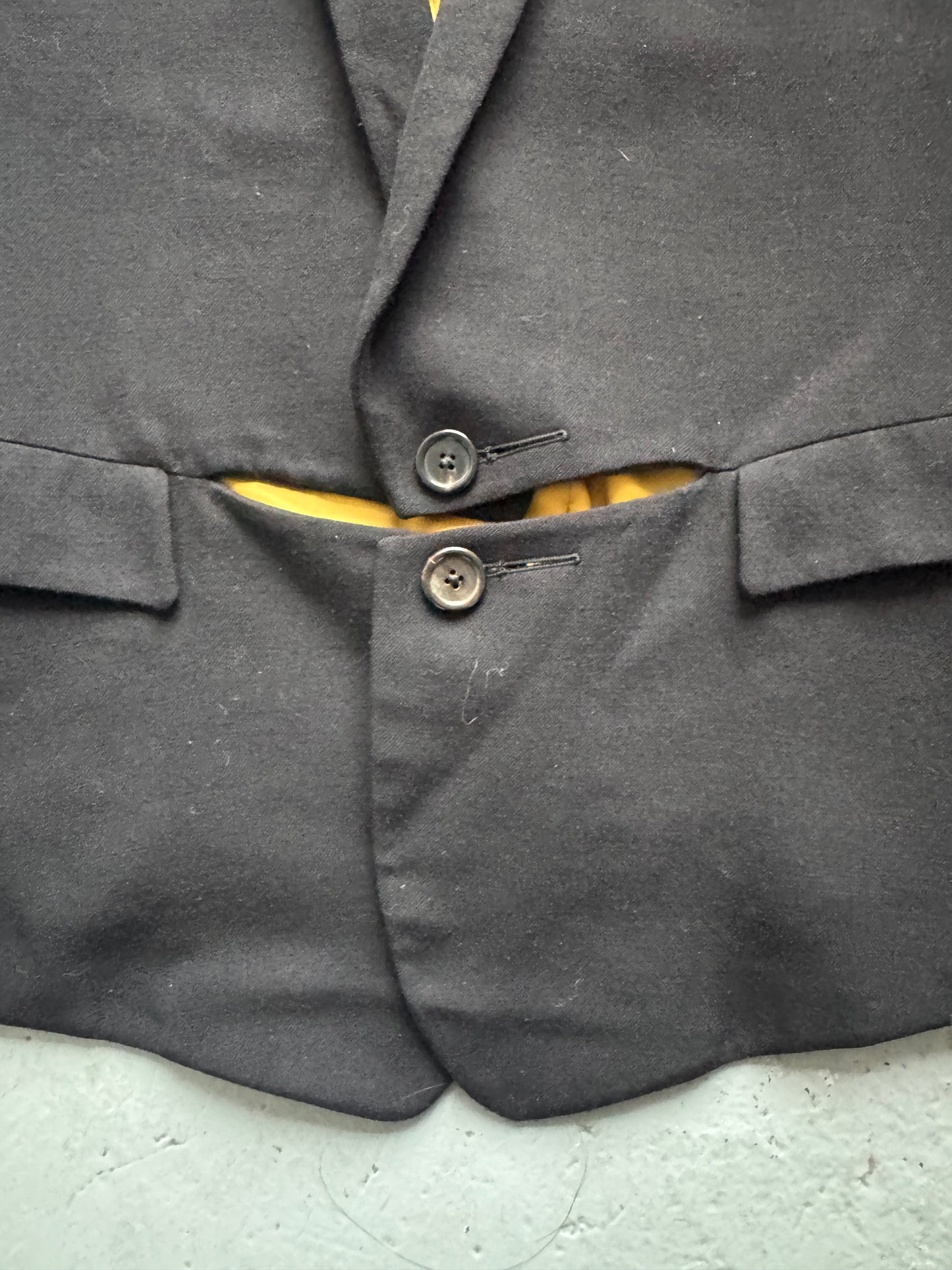 ann demeulemeester cut out tuxedo lapel blazer S