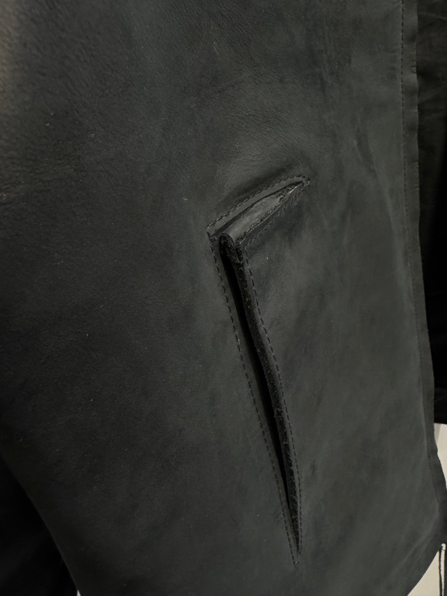 Obscur AW12 Sculpted Leather Point Jacket