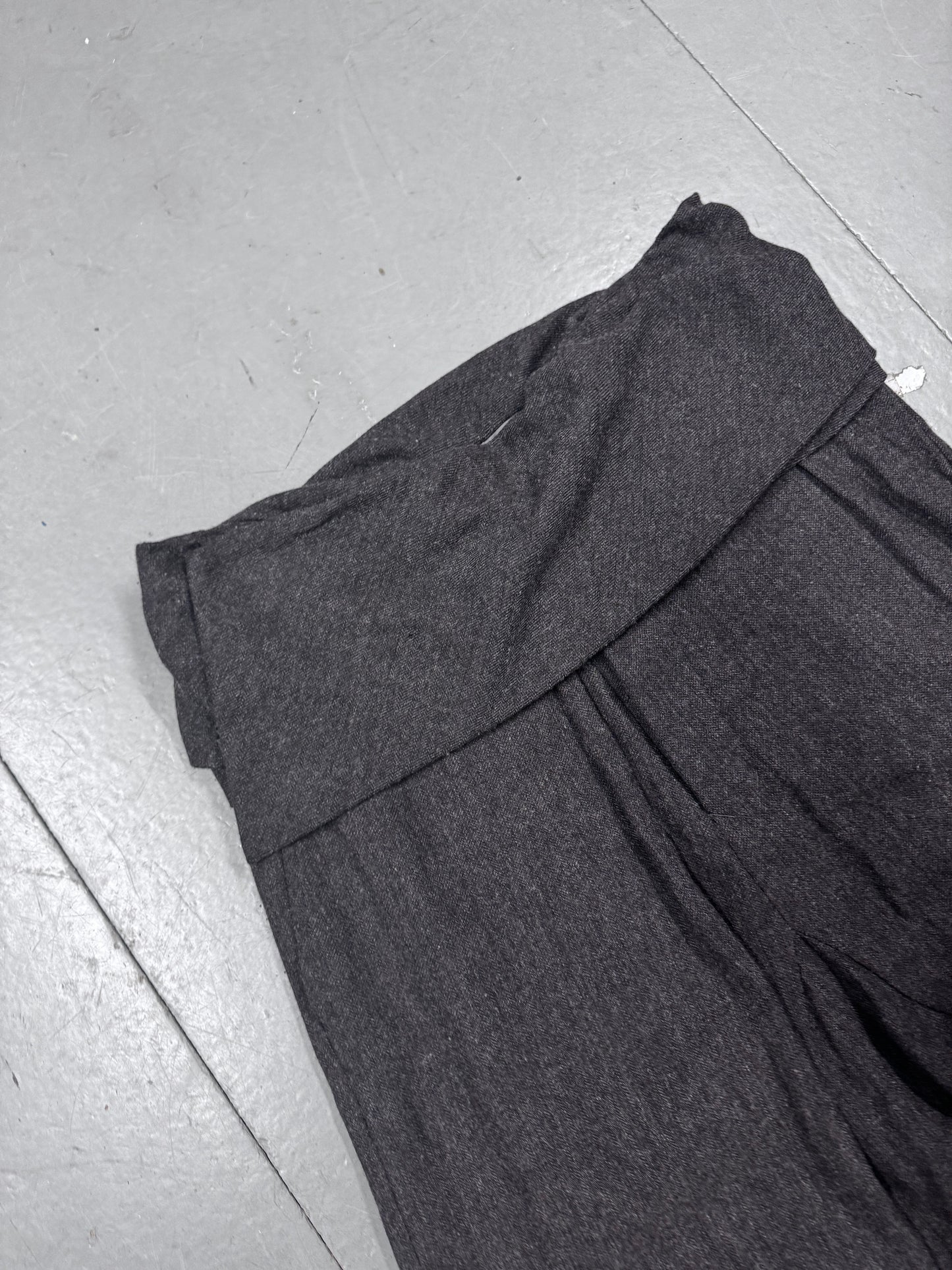 Rick Owens Waistband Wrap Wool Trousers