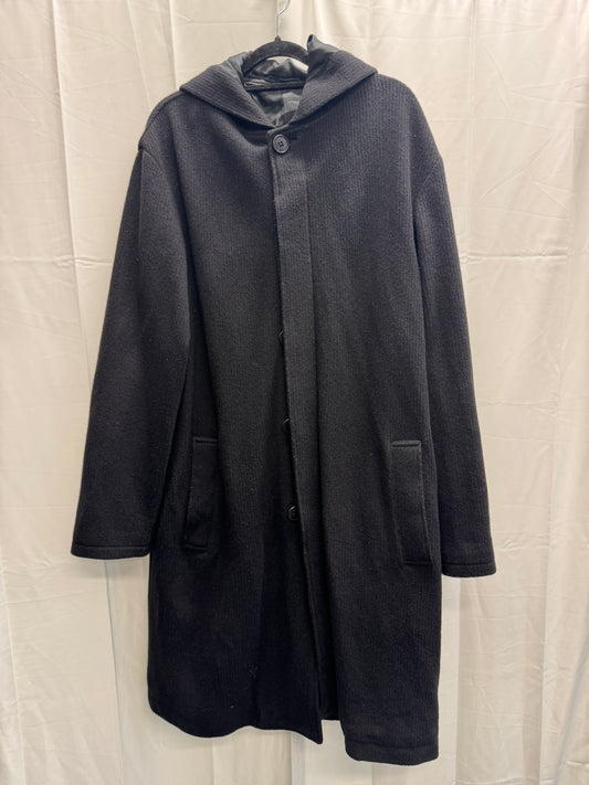 yohji yamamoto aar hooded overcoat