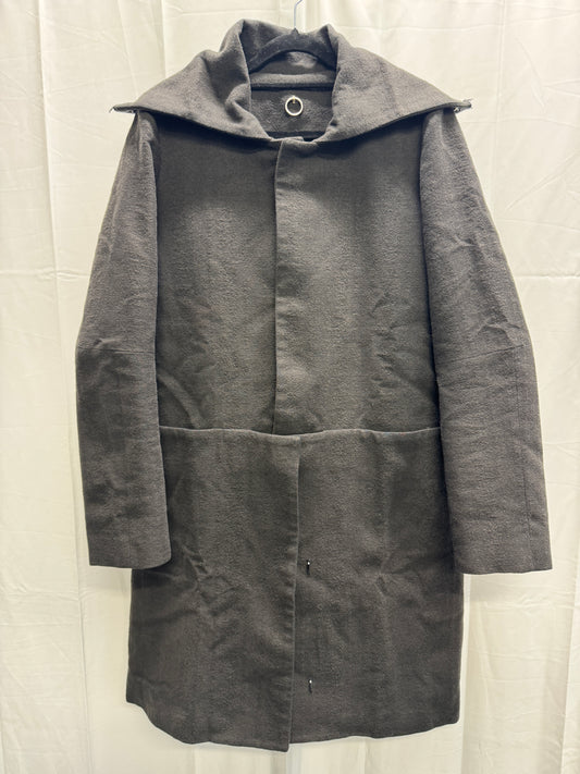 s/stere thick cashmere blend wing collar split coat