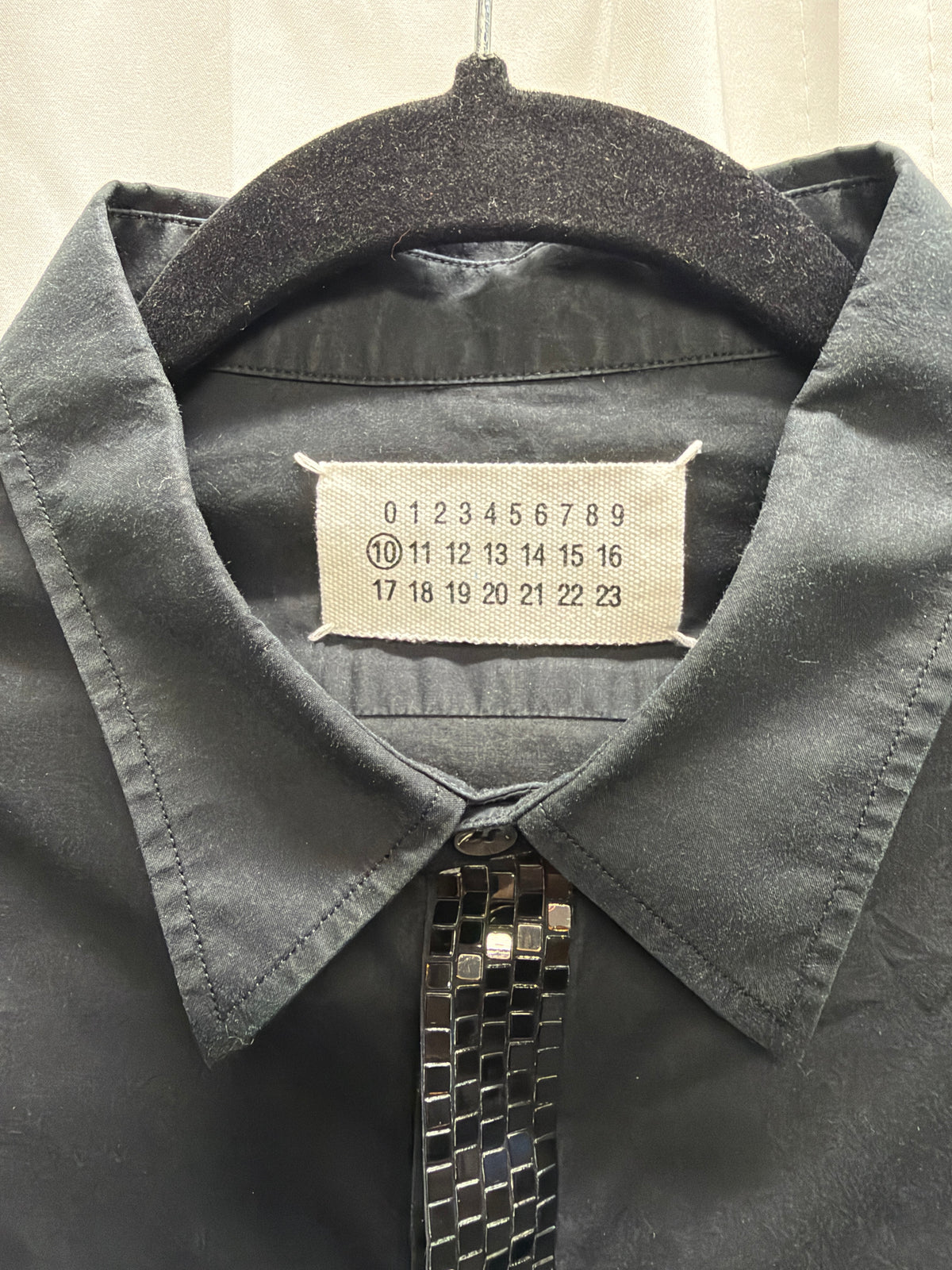 Maison Martin Margiela SS09 Rubber Sequin Trim Shirt (L)