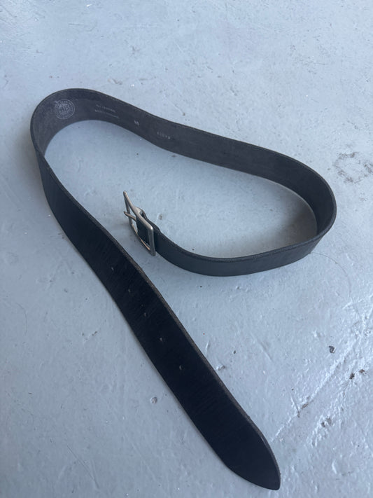 english textured leather belt