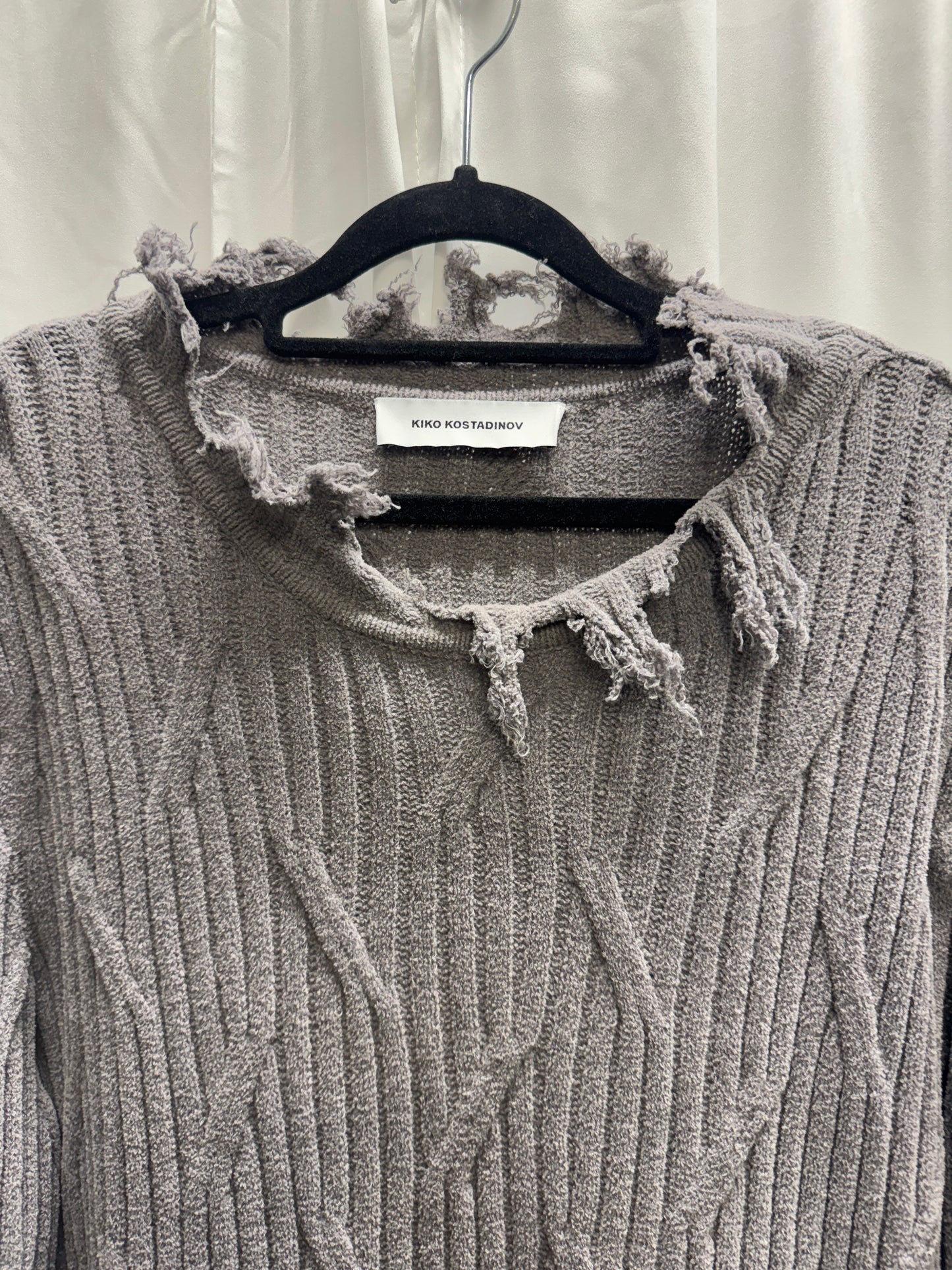 Kiko Kostadinov 00142023 Zlatyu Distress Sweater