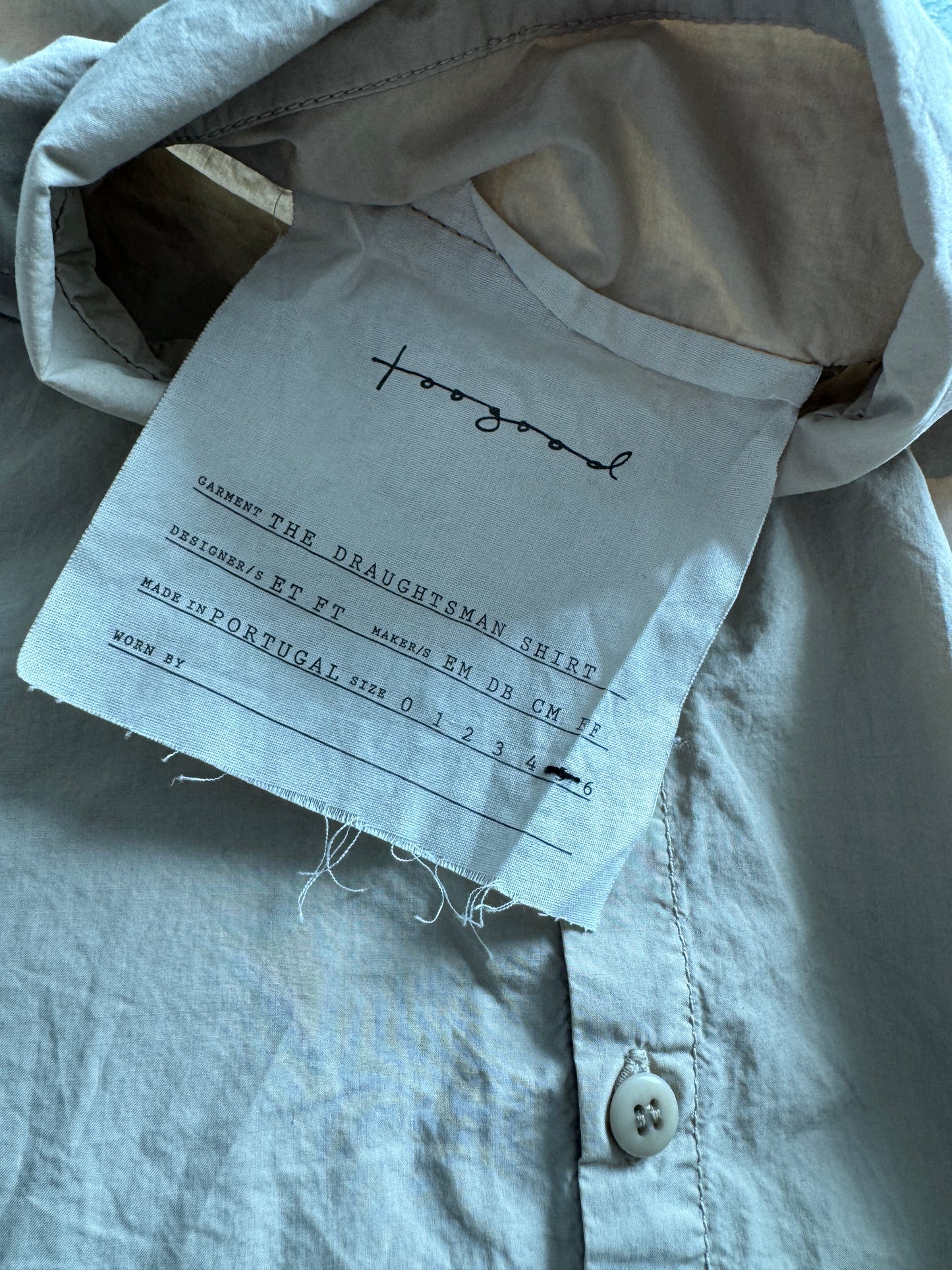 toogood the draughtsman shirt