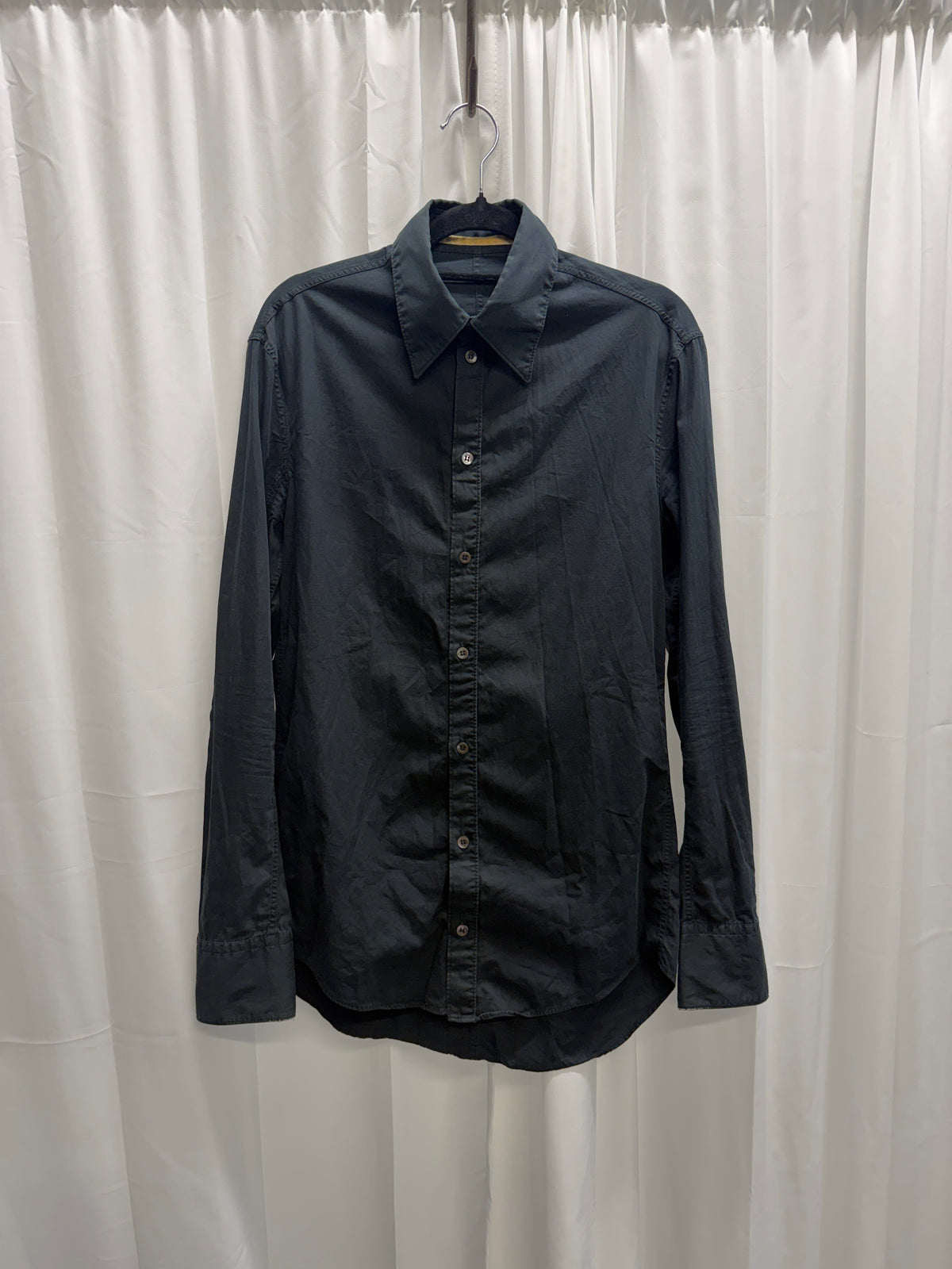 Carol Christian Poell High Collar Button-Up Cotton Shirt (XS)