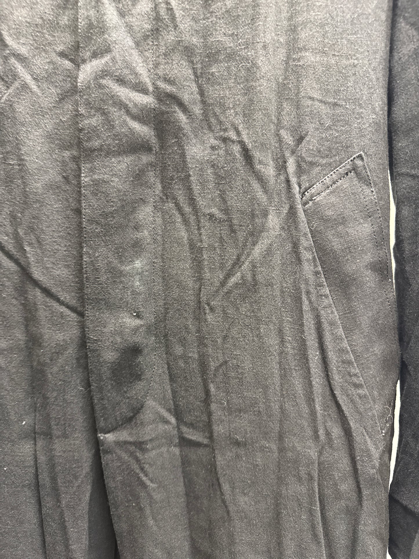 julius linen collared overcoat
