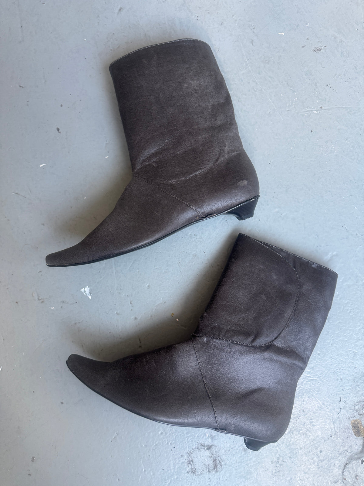 wrap detail mini heeled boot 7